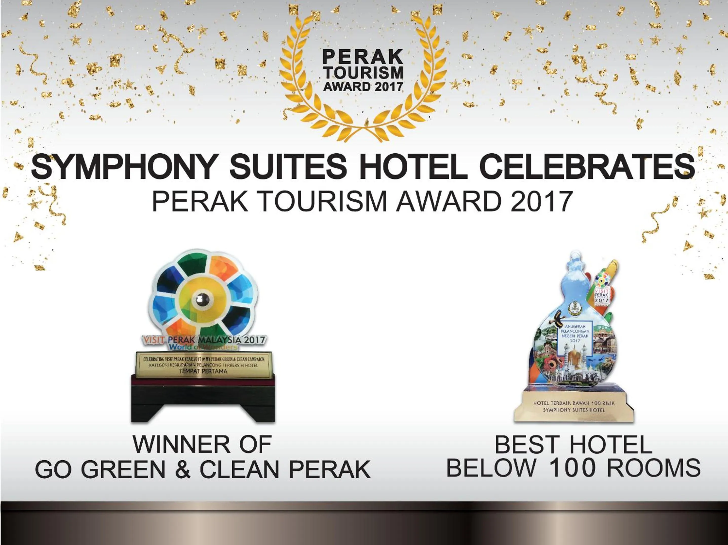 Certificate/Award in Symphony Suites Hotel