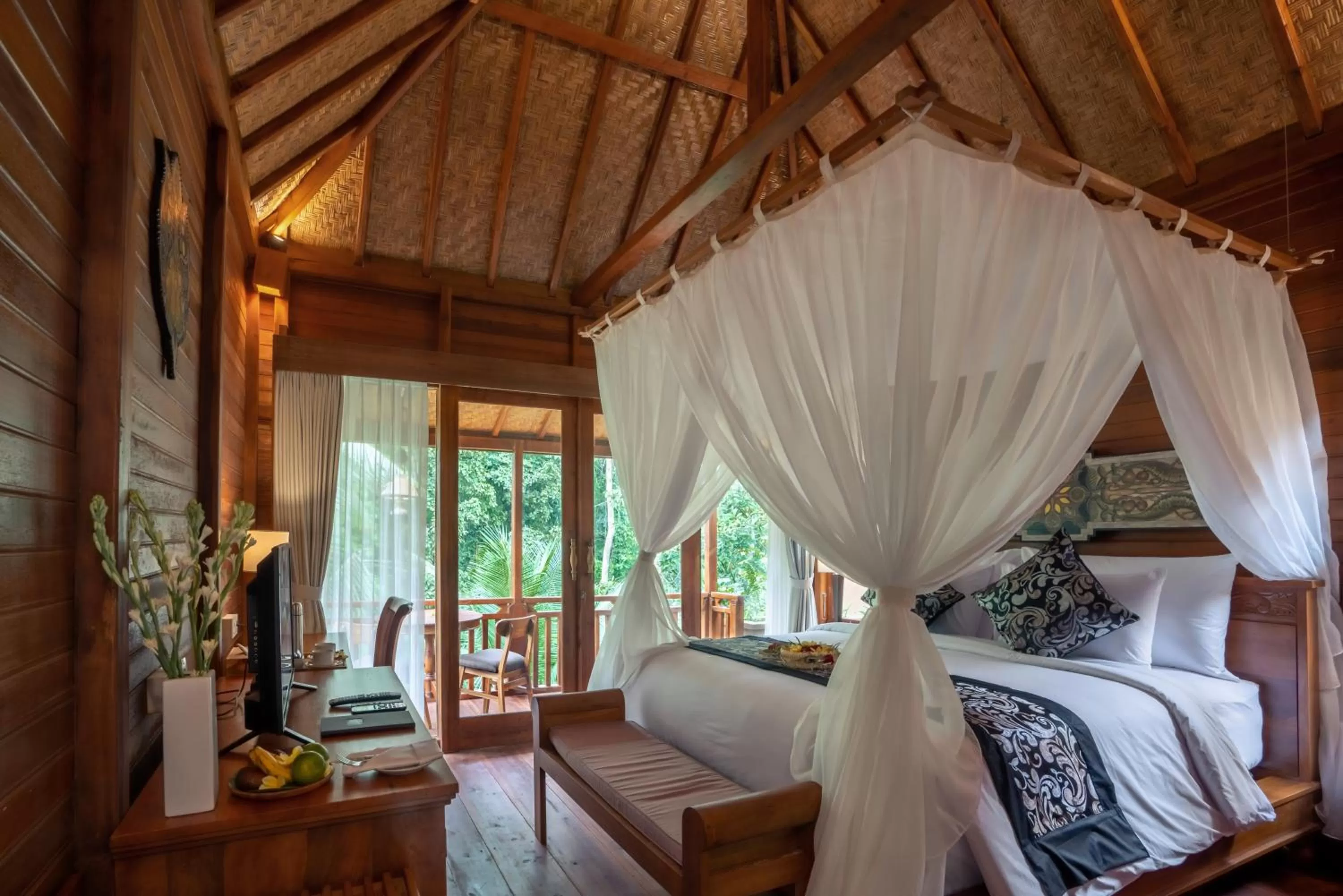 Bed in The Compass Rose Ubud