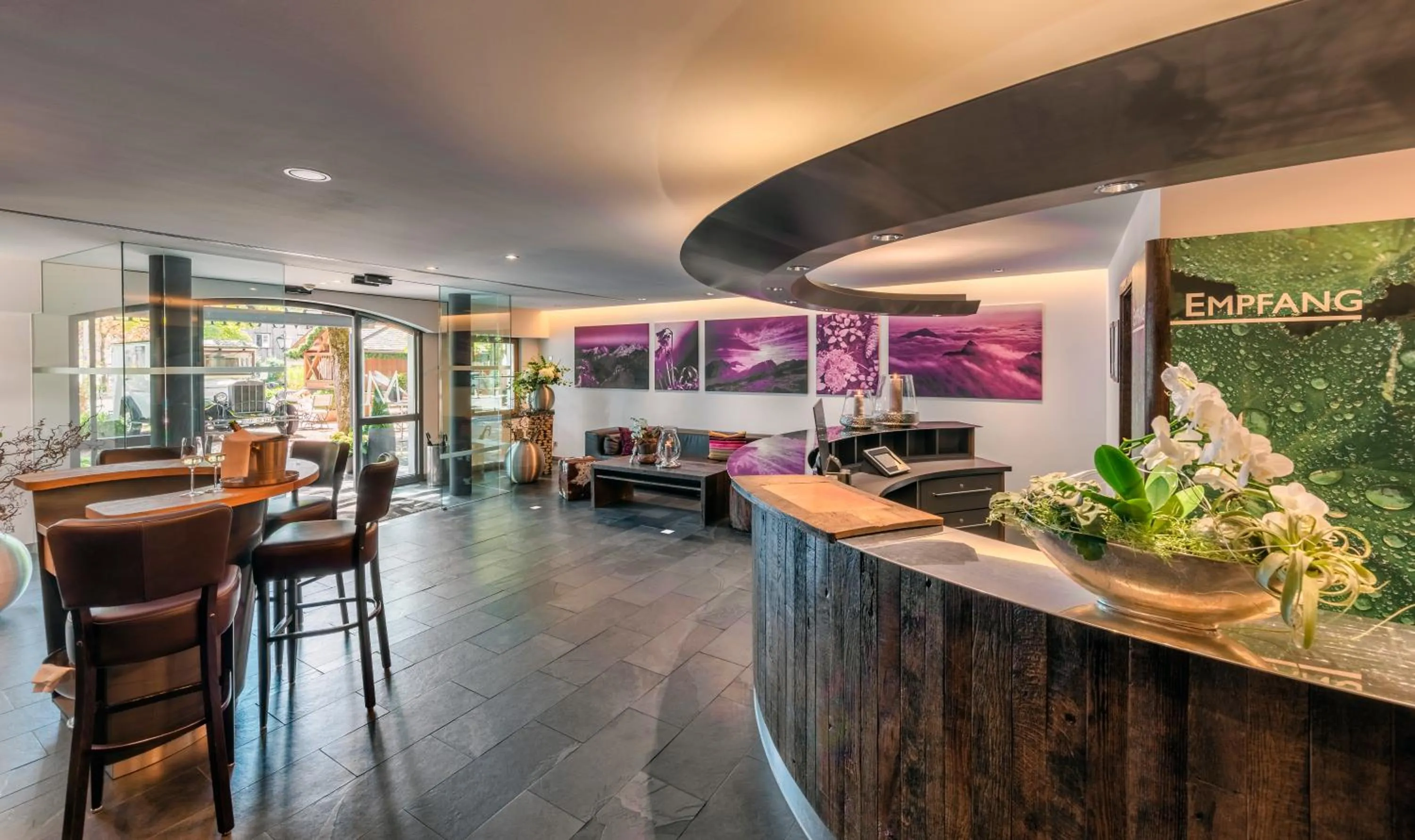 Lobby or reception in Hotel Maximilian