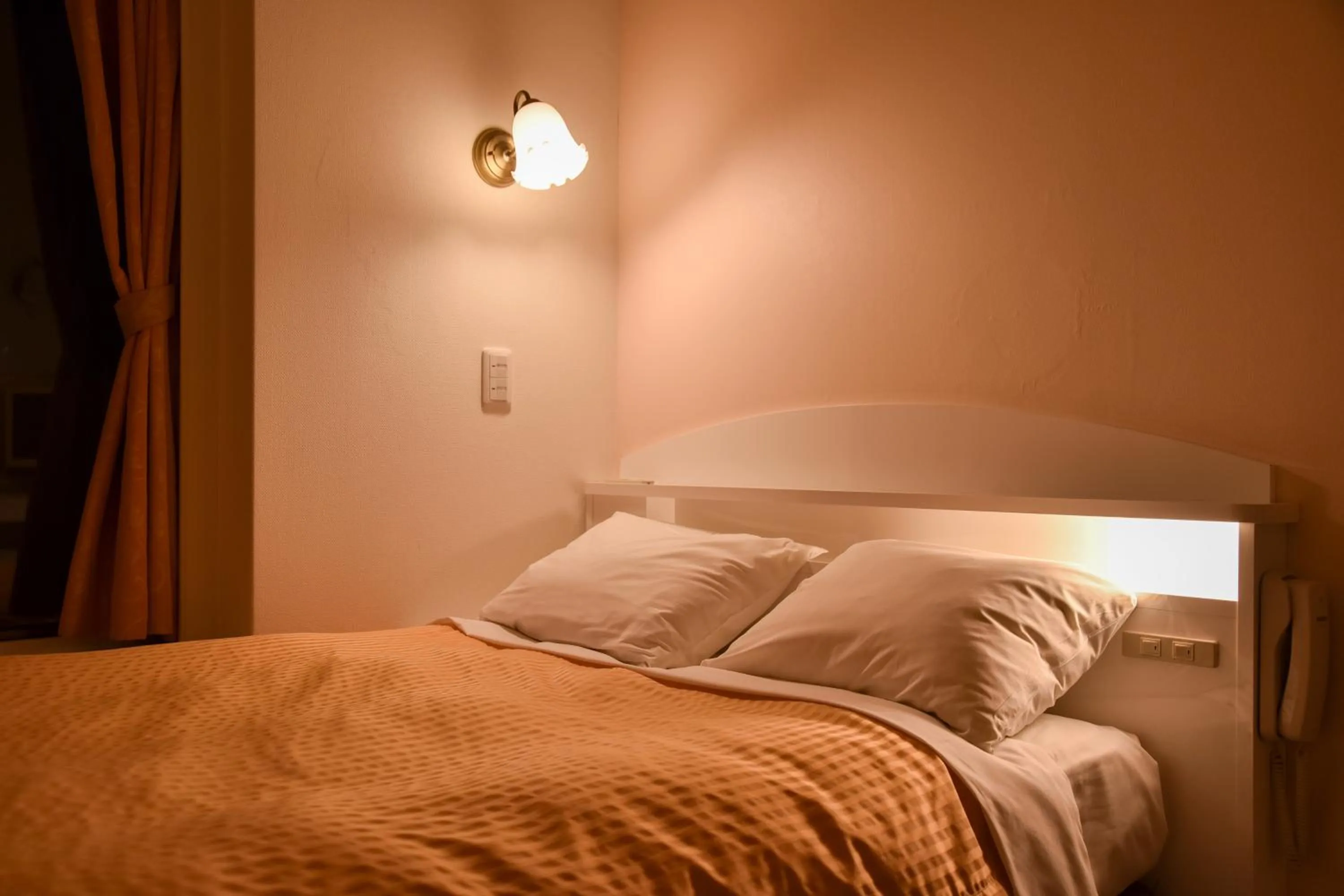 Bed in Kobe Sannomiya Union Hotel