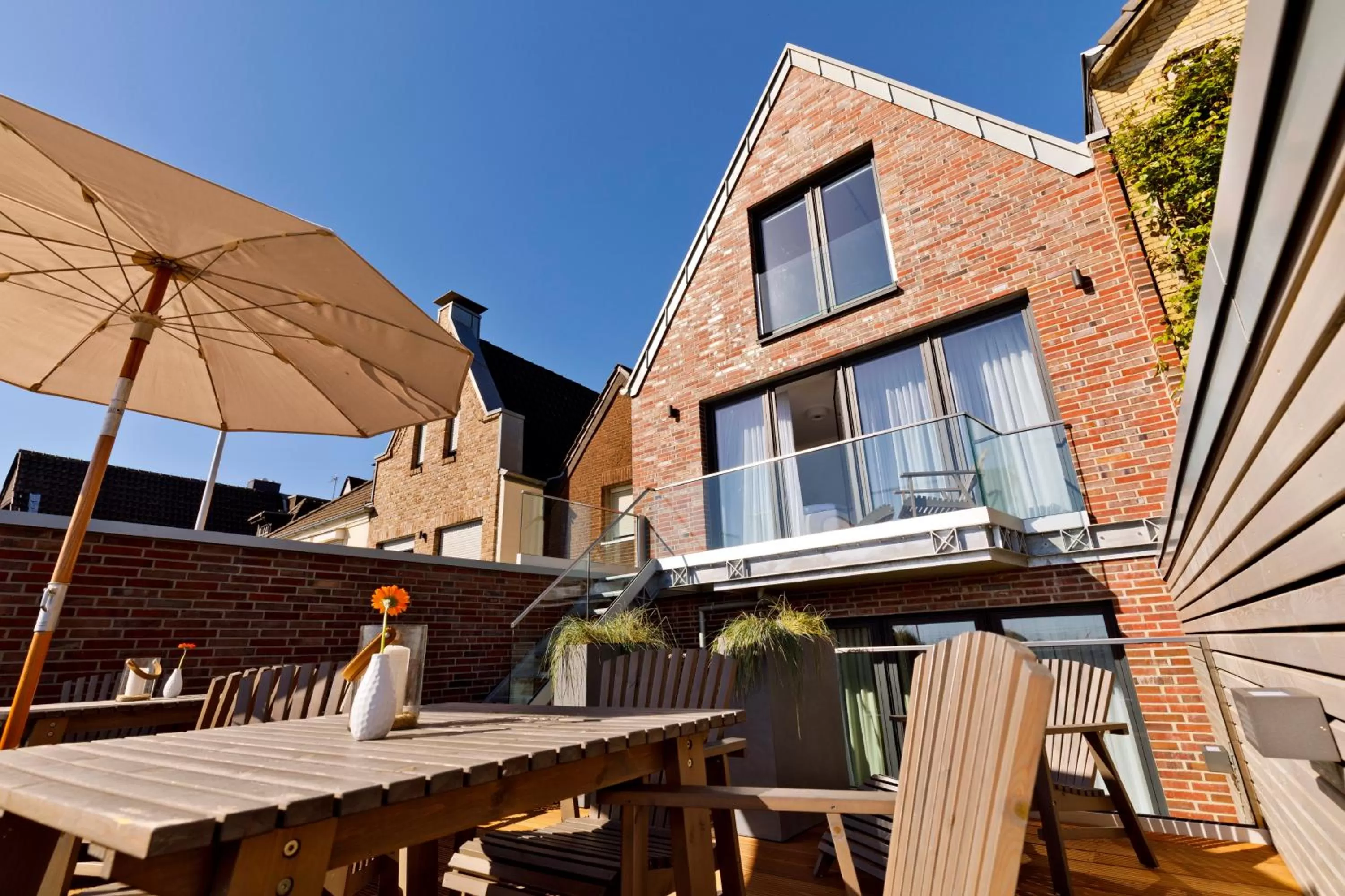 Balcony/Terrace in Logierhaus RheintorEins