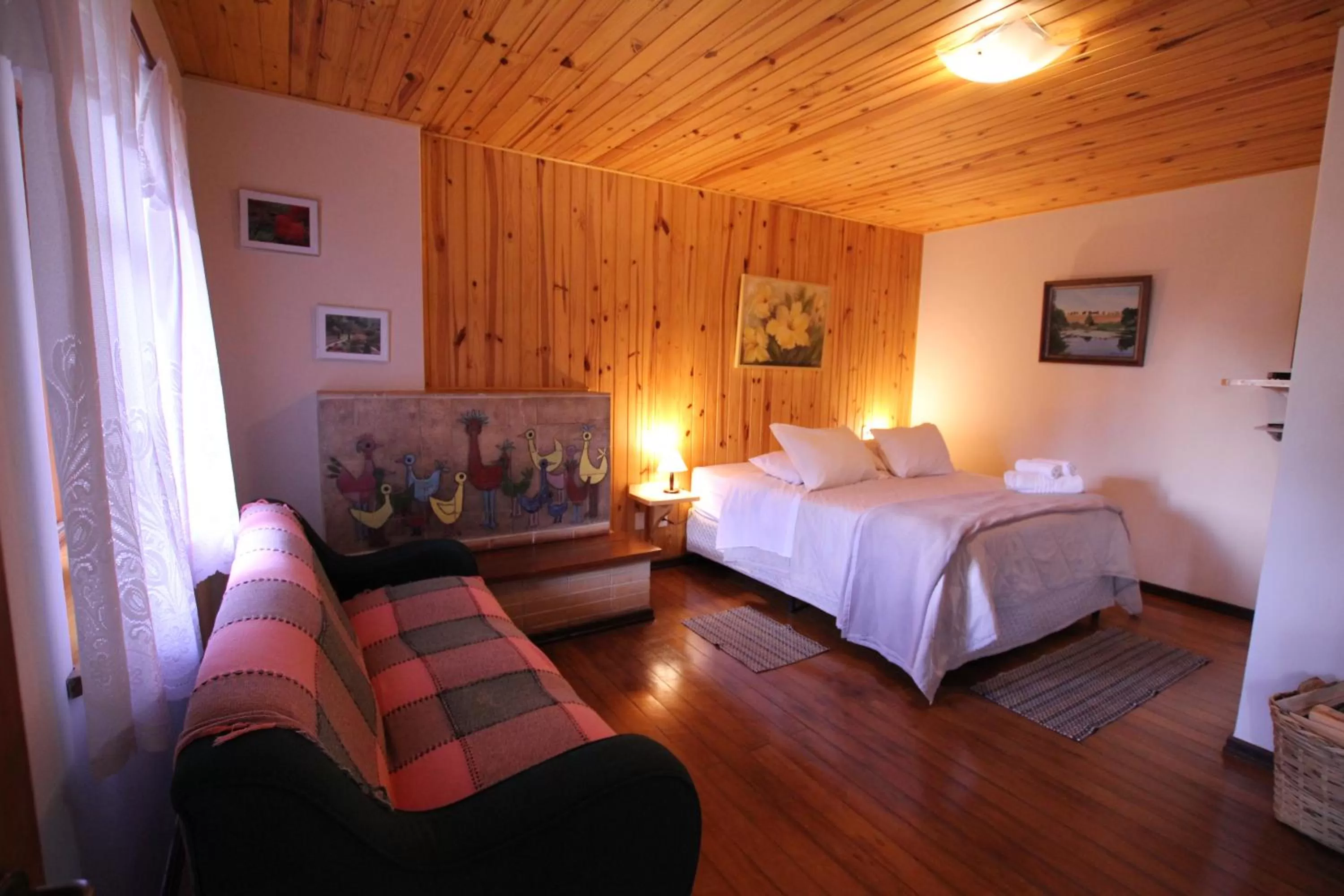 Bed in Pousada Aguia da Montanha