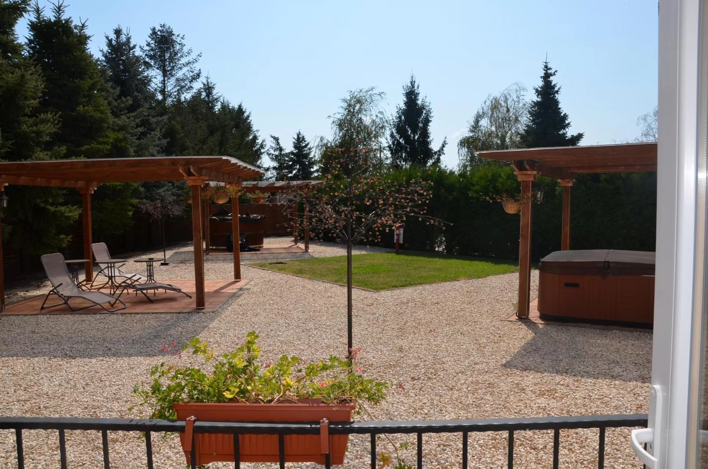Balcony/Terrace in Garden Vendégház Makó