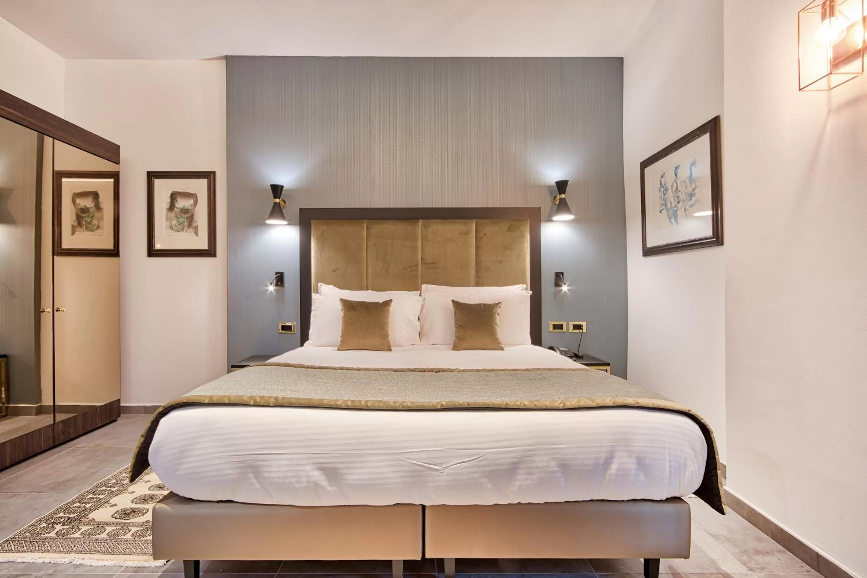 Bed in Palazzo Rosaria Boutique Hotel