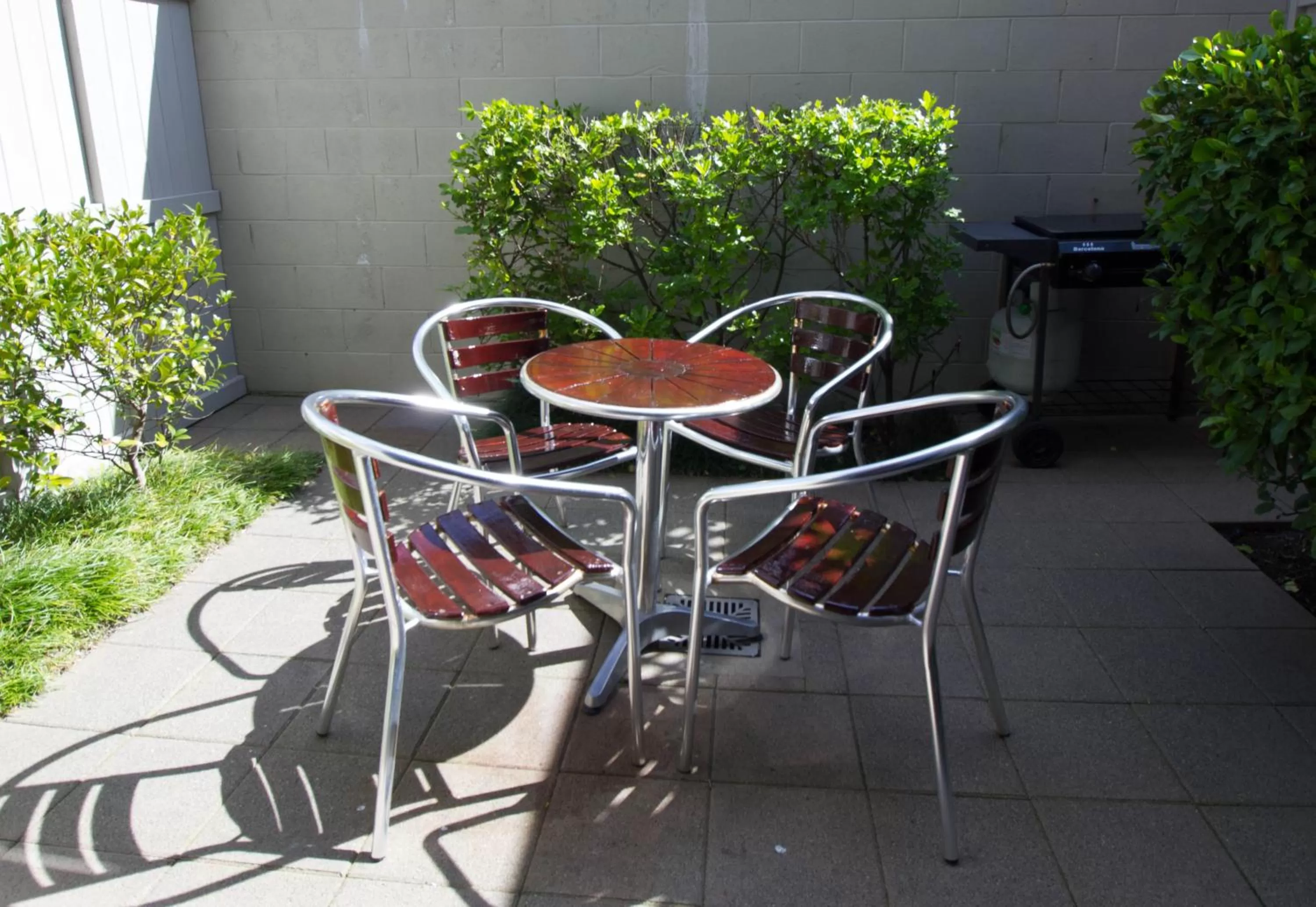 Patio in Alpine Lake Motel