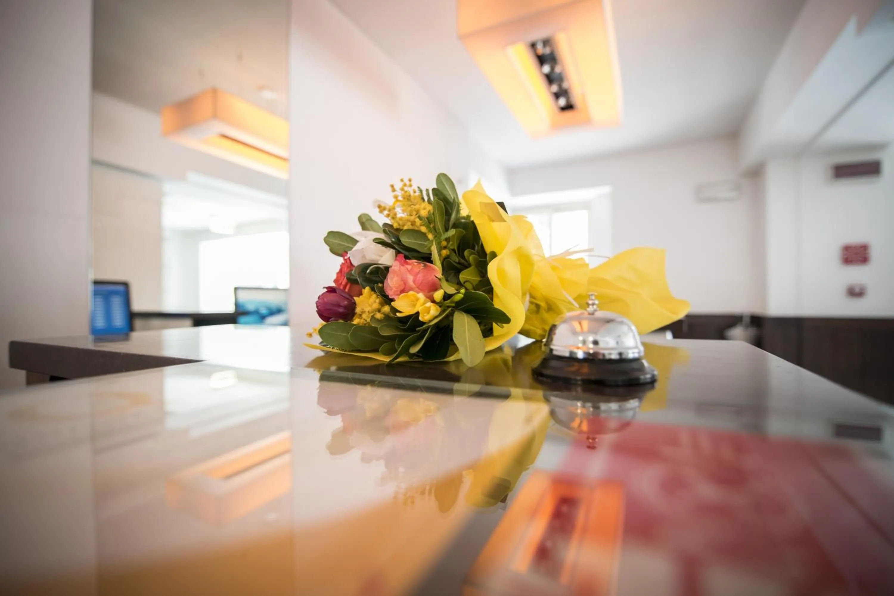 Lobby or reception in E' Hotel