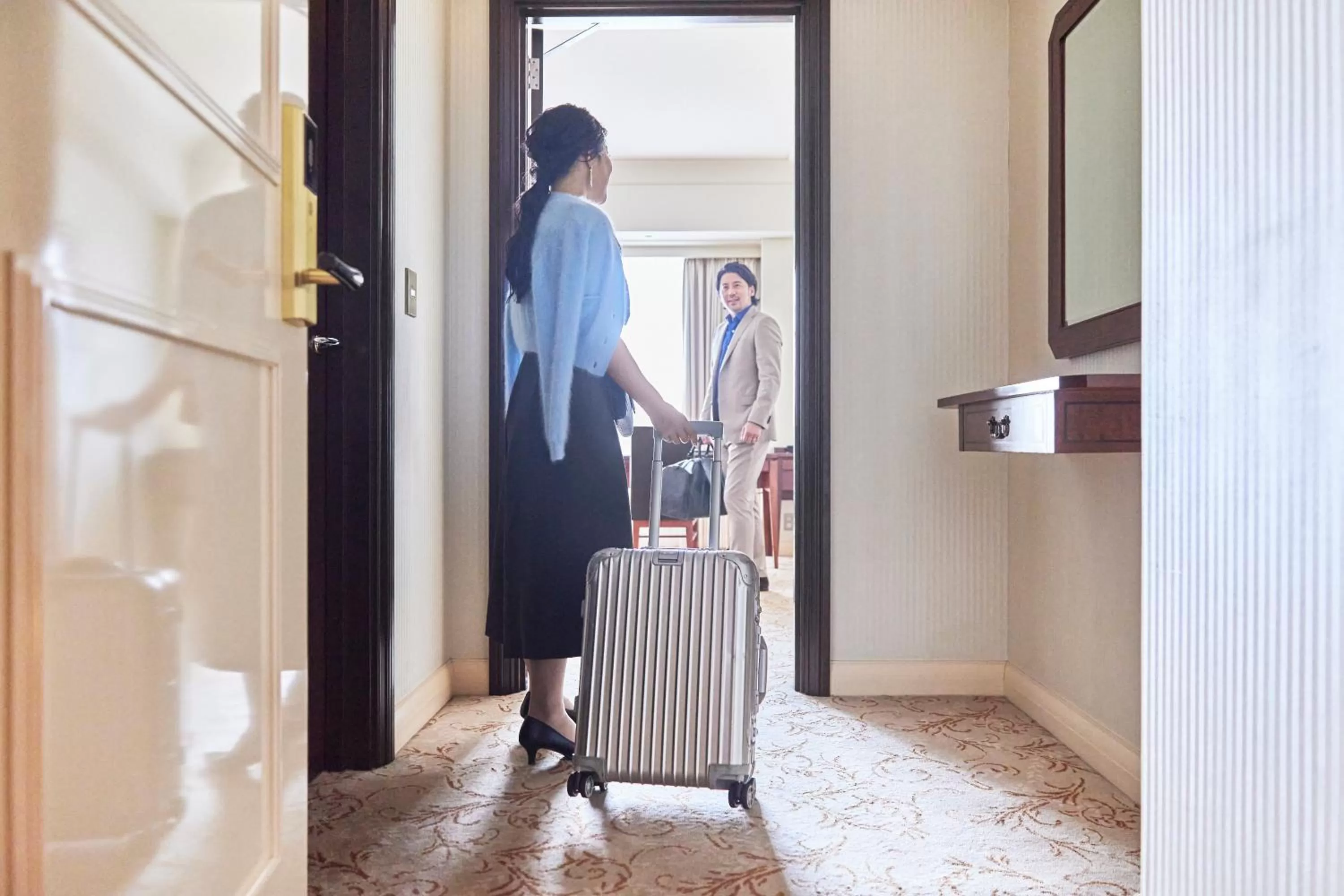 People in Imperial Hotel Tokyo