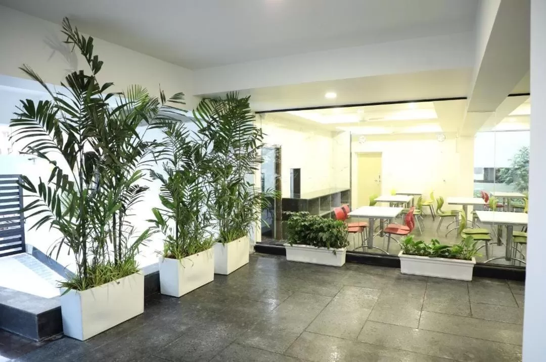 Garden view in SwanSuites Gachibowli