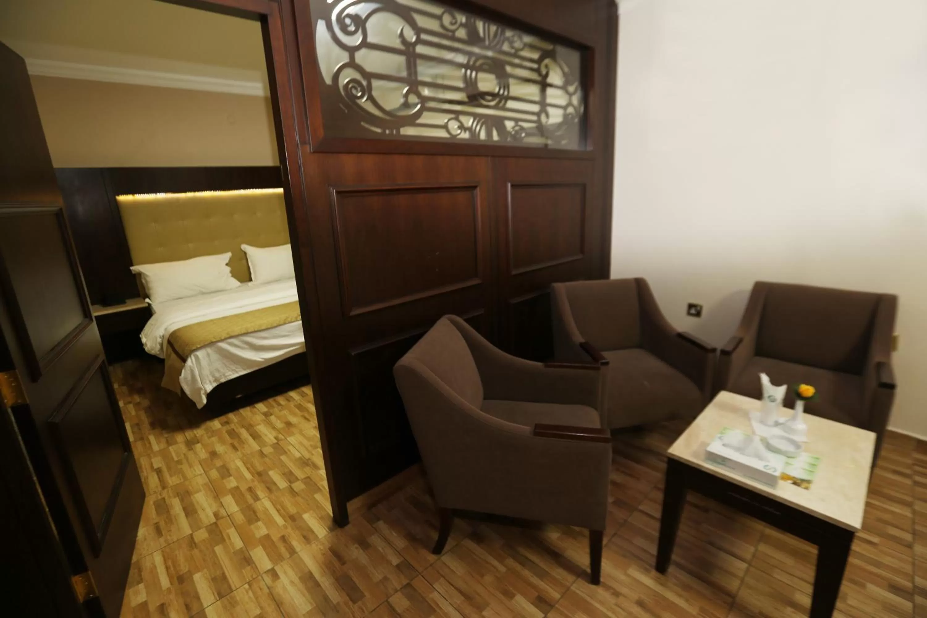 Bed in Al Zaitouna Hotel