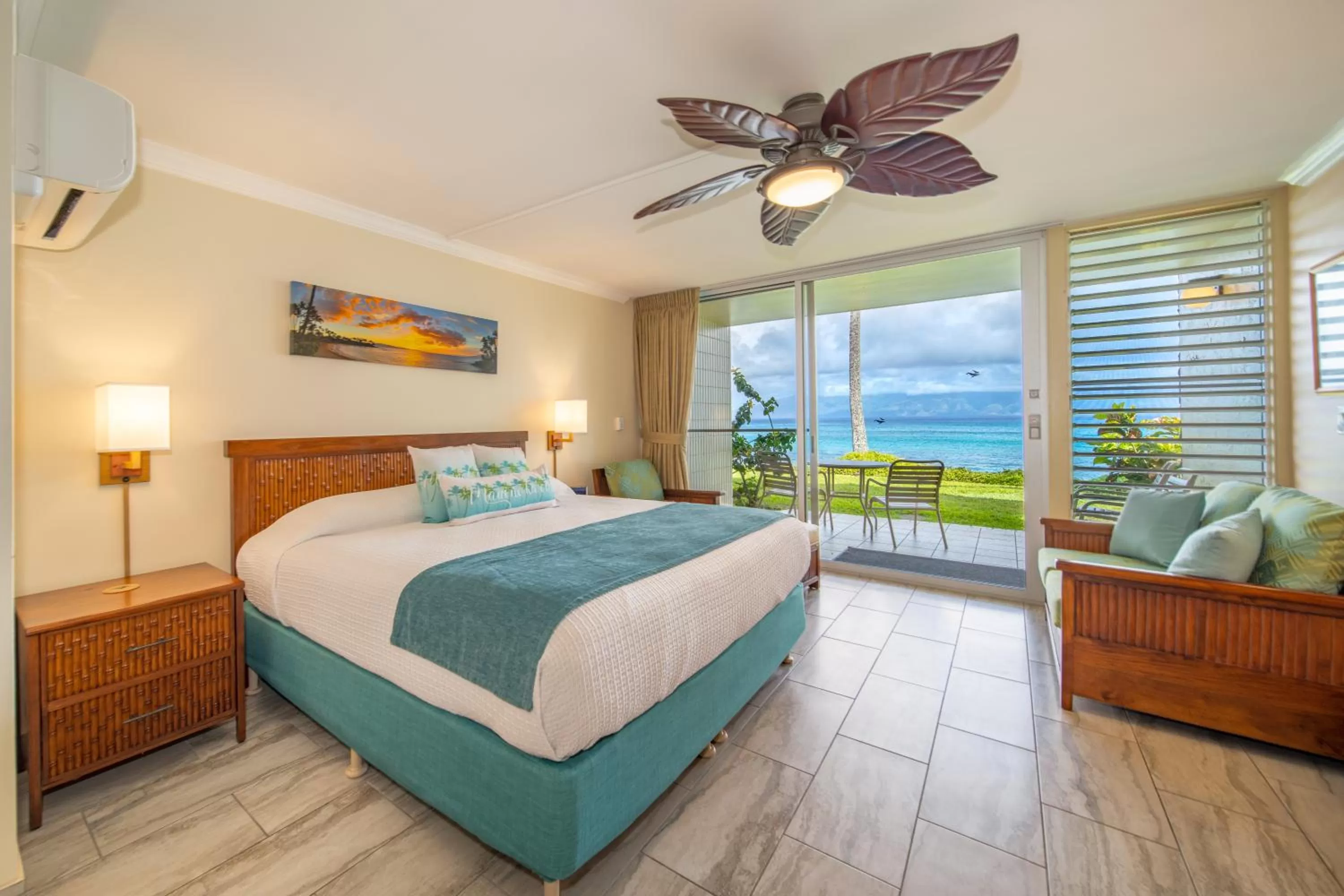 Bed in Napili Shores Maui by OUTRIGGER - No Resort & Housekeeping Fees