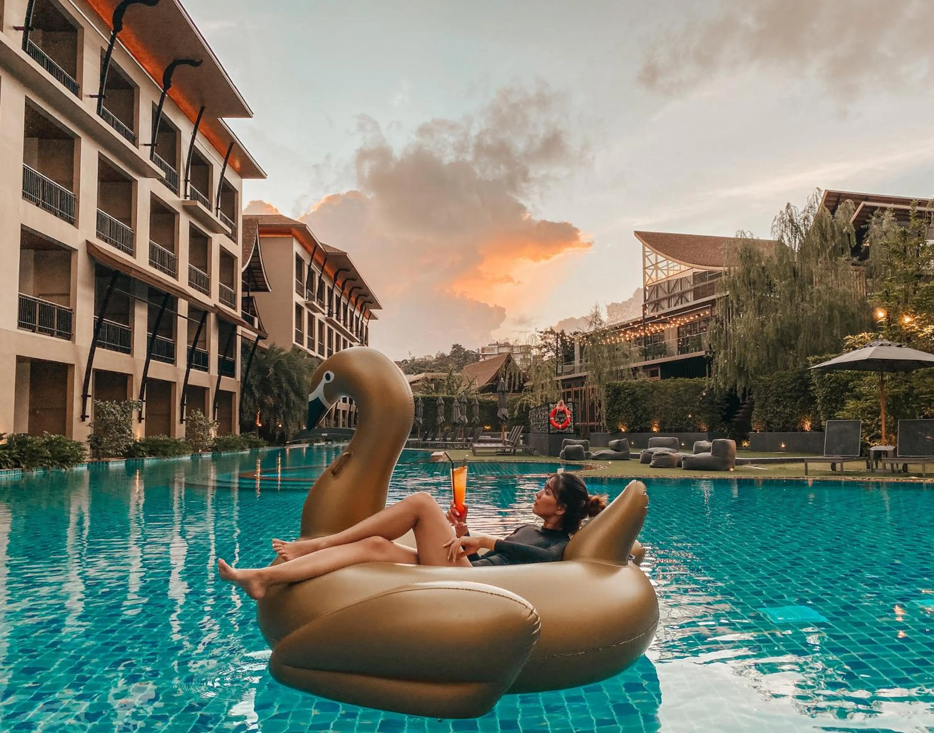 Swimming pool in Aurico Kata Resort & Spa - SHA Extra Plus