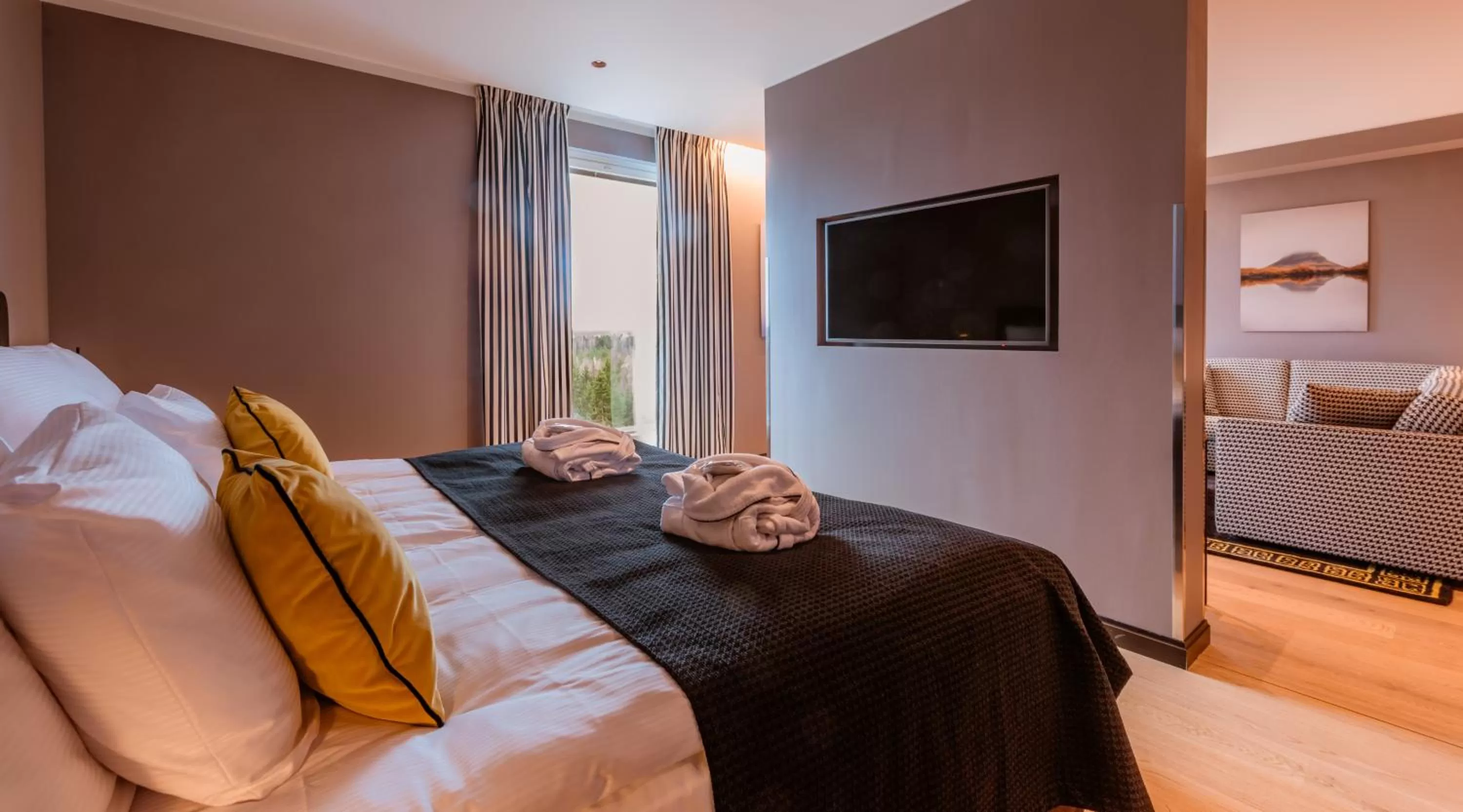 Photo of the whole room, Bed in Clarion Hotel Aviapolis