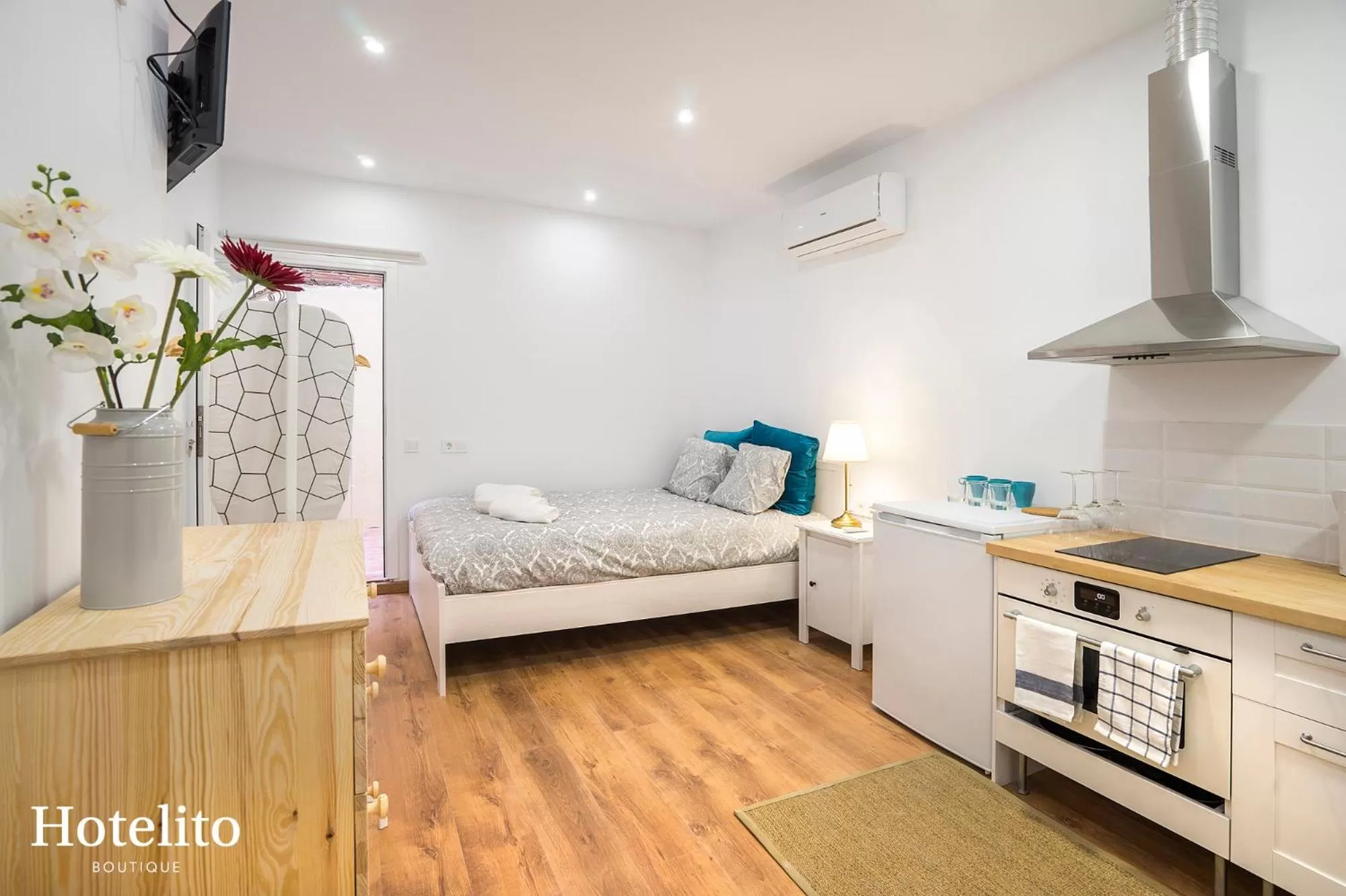 Bed in Hotelito Boutique Mercat