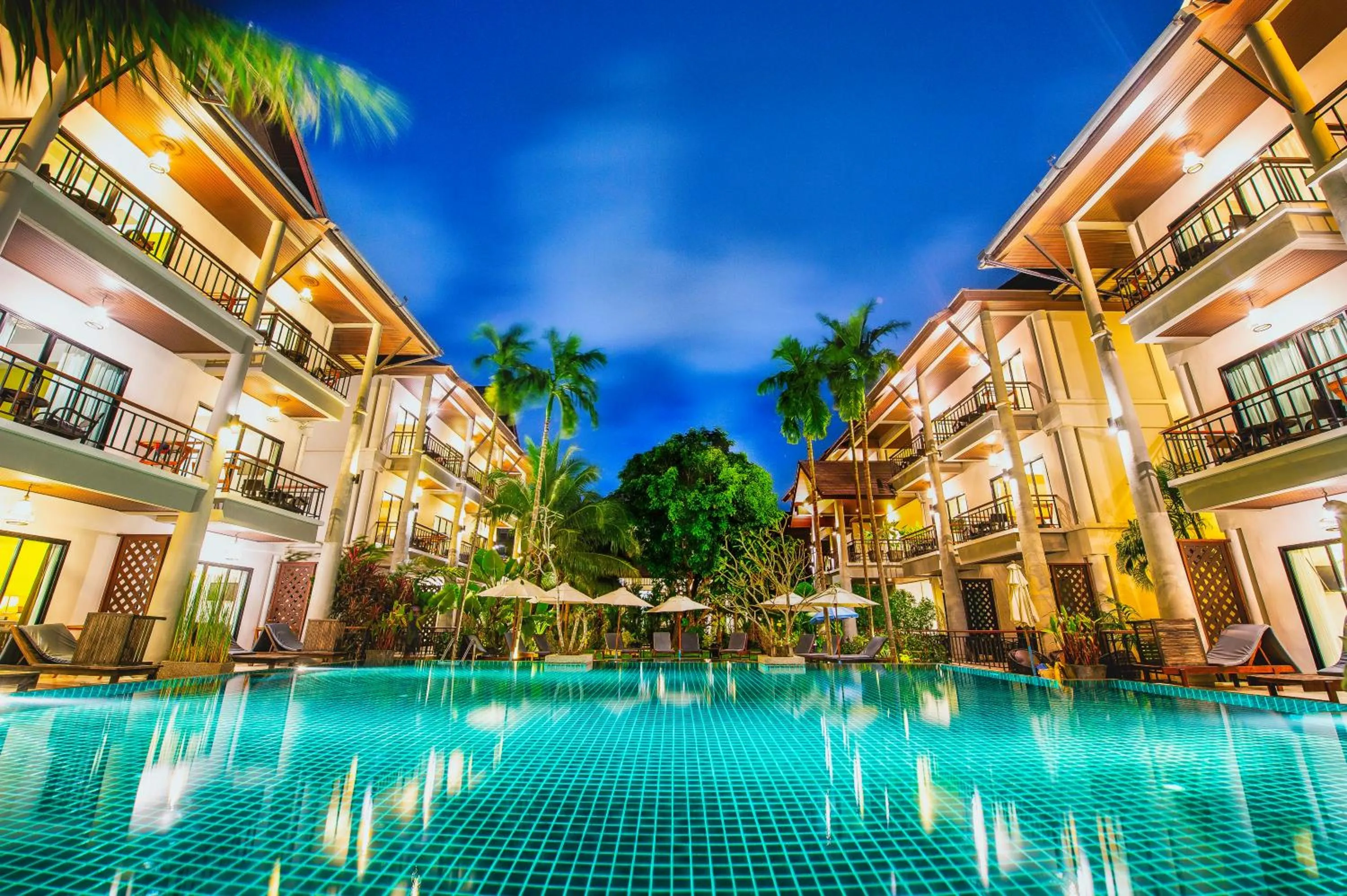 Pool view in Navatara Phuket Resort