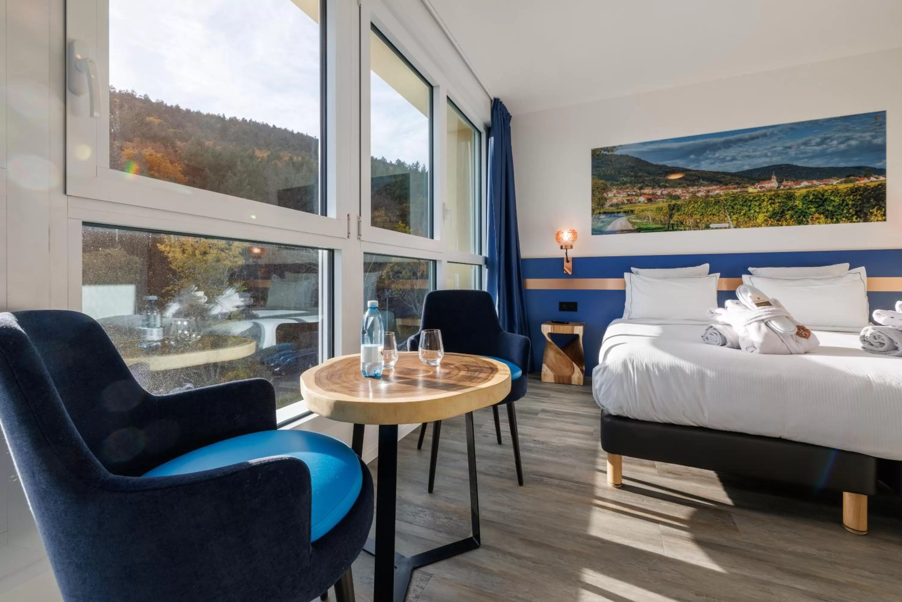 Photo of the whole room, Bed in Hotel SPA Husseren Collections - Proche Colmar - Eguisheim