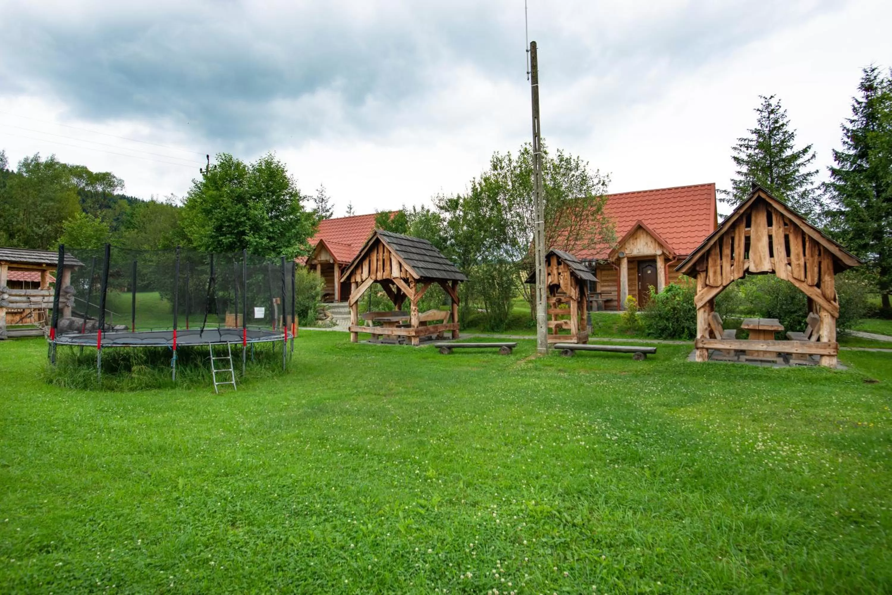 Children play ground in Gościniec Pięciu Stawów