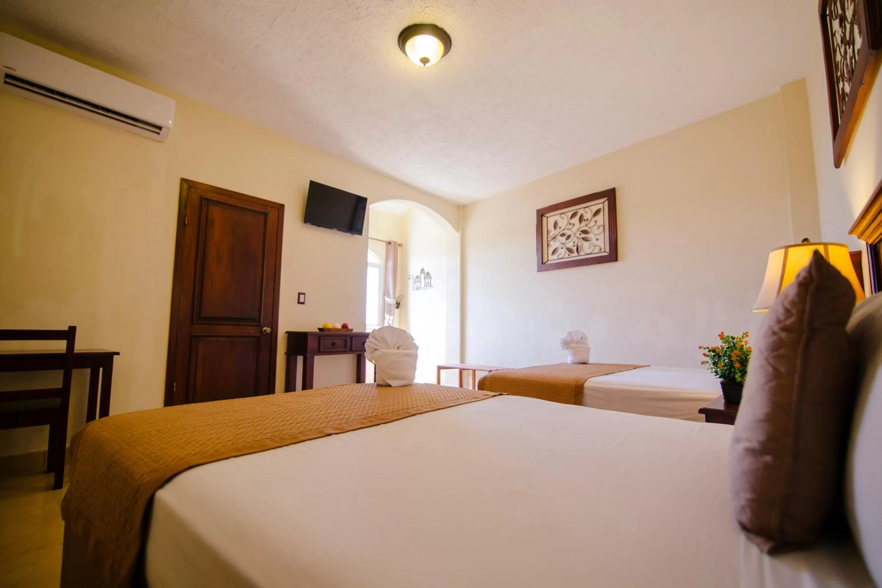 Bed in Hotel Quinta Maya