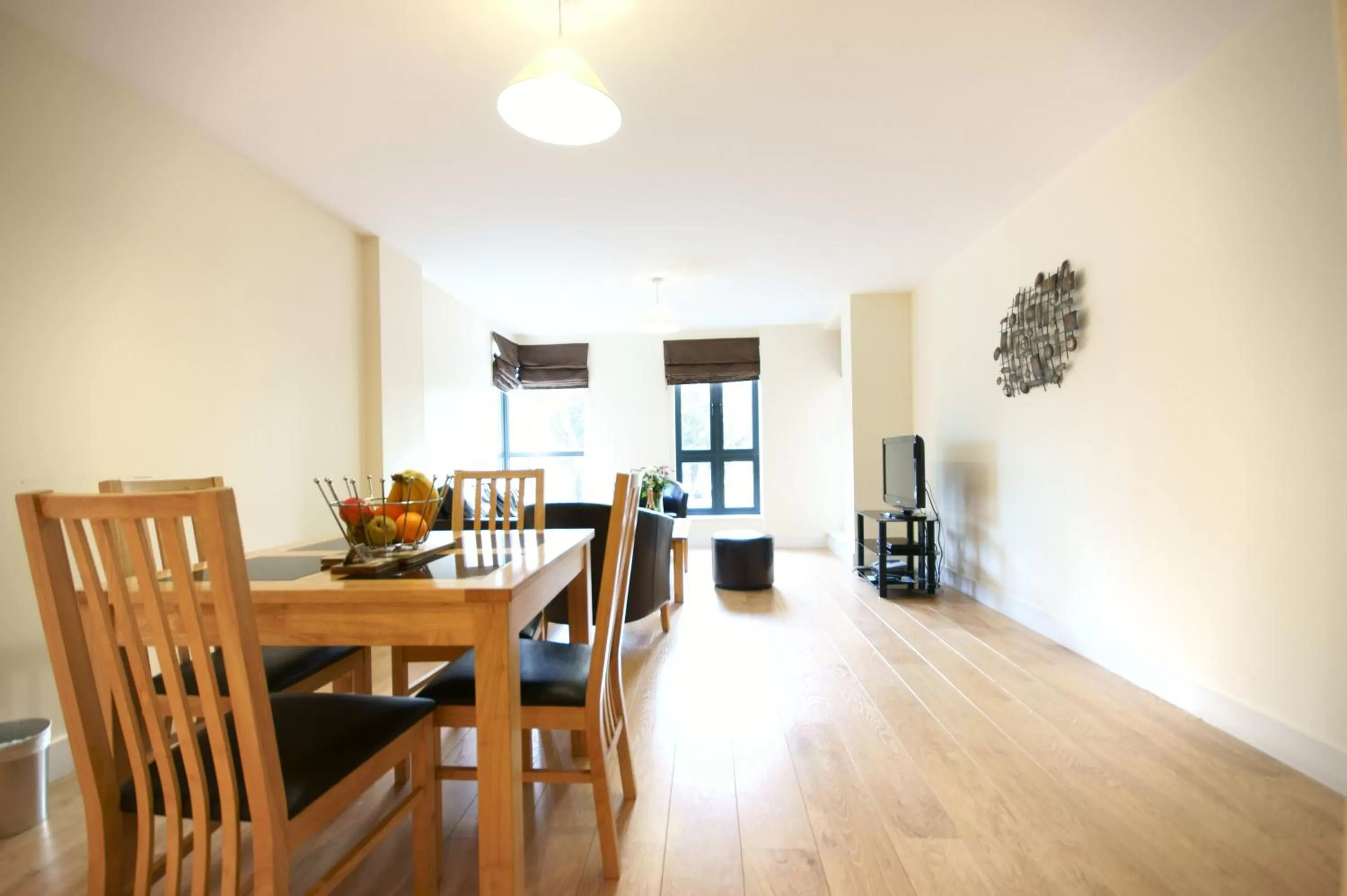 Dining area in Lodge Drive Serviced Apartments