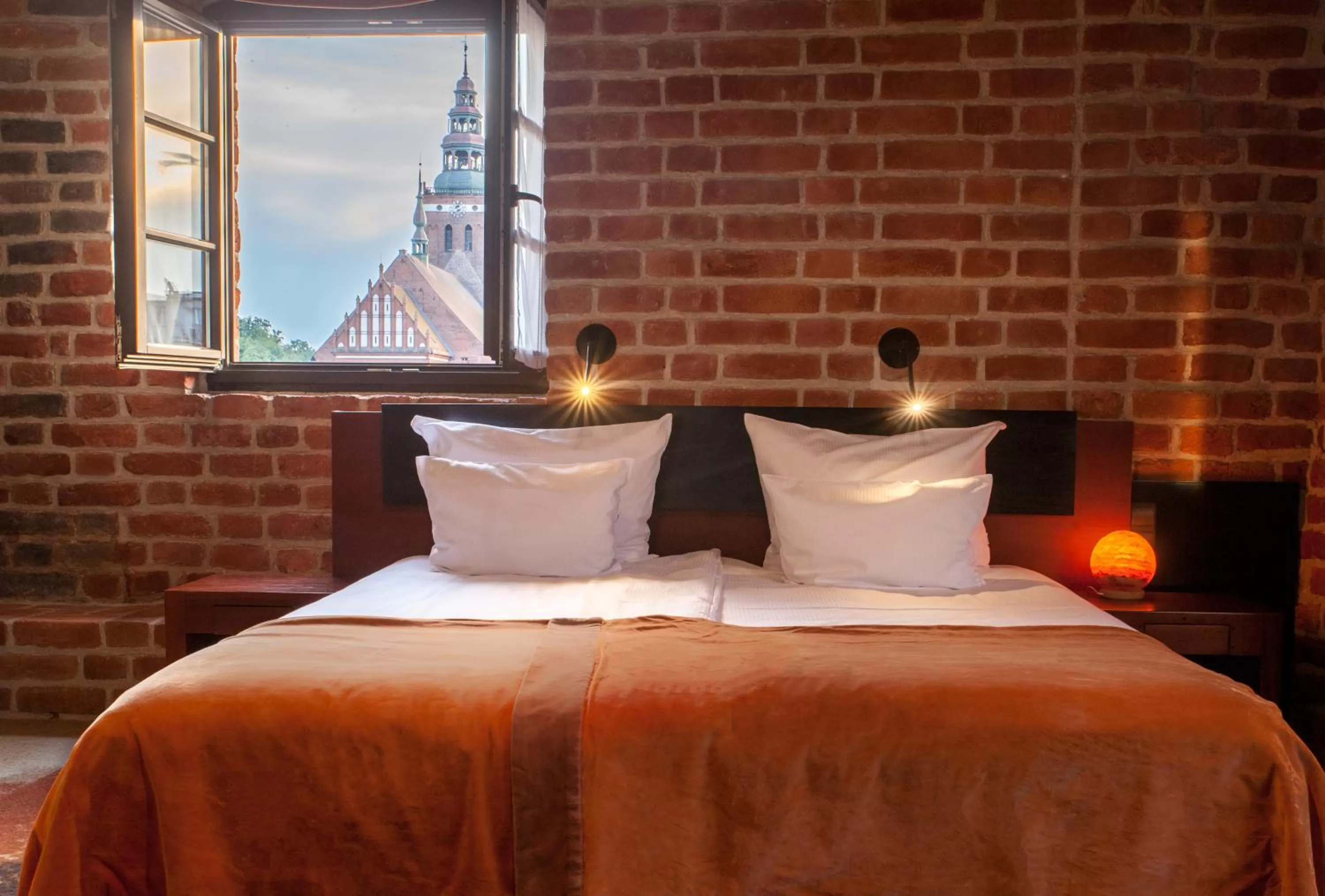 Bed in Hotel Krasicki