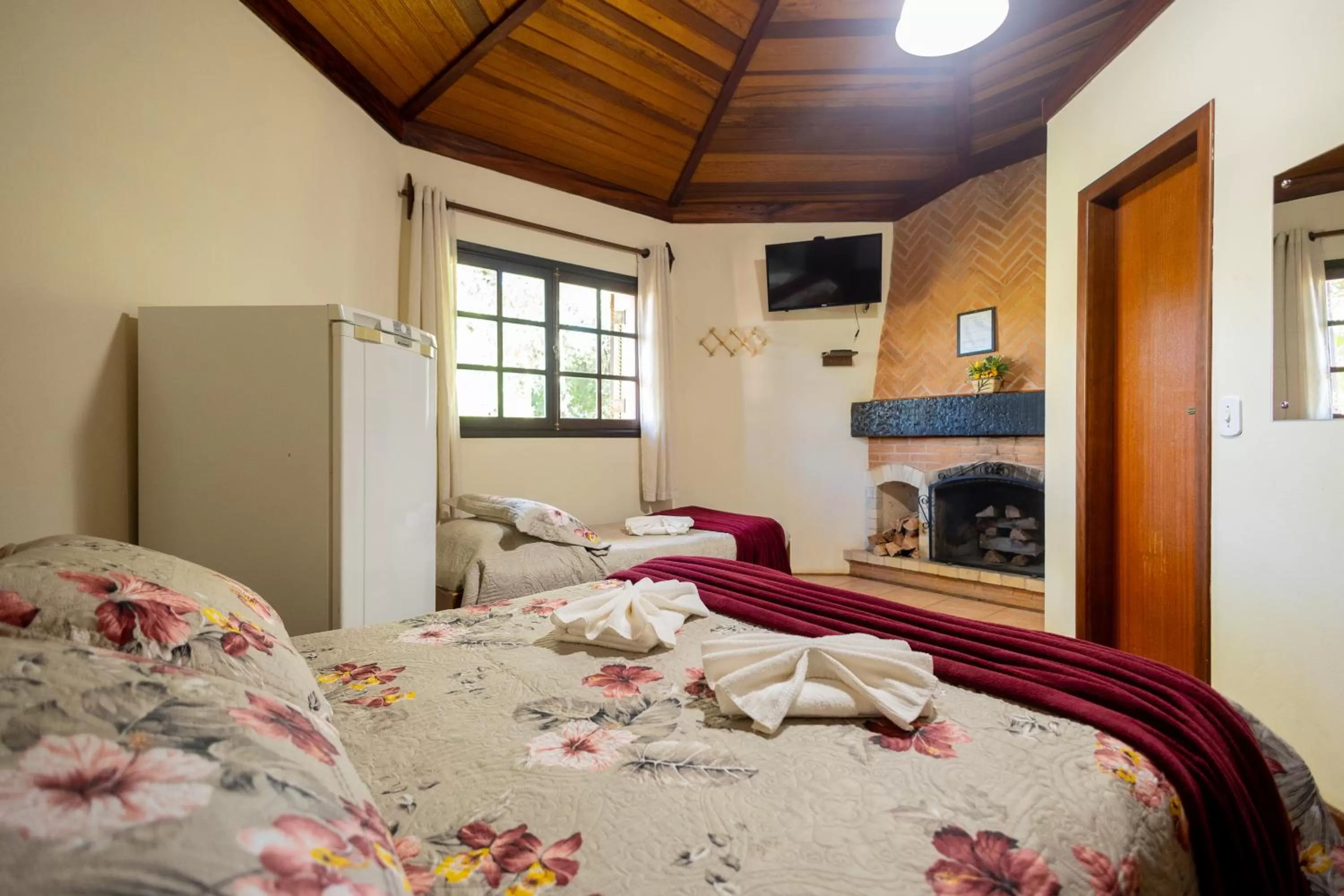 Bed in Pousada 3 Pinheiros