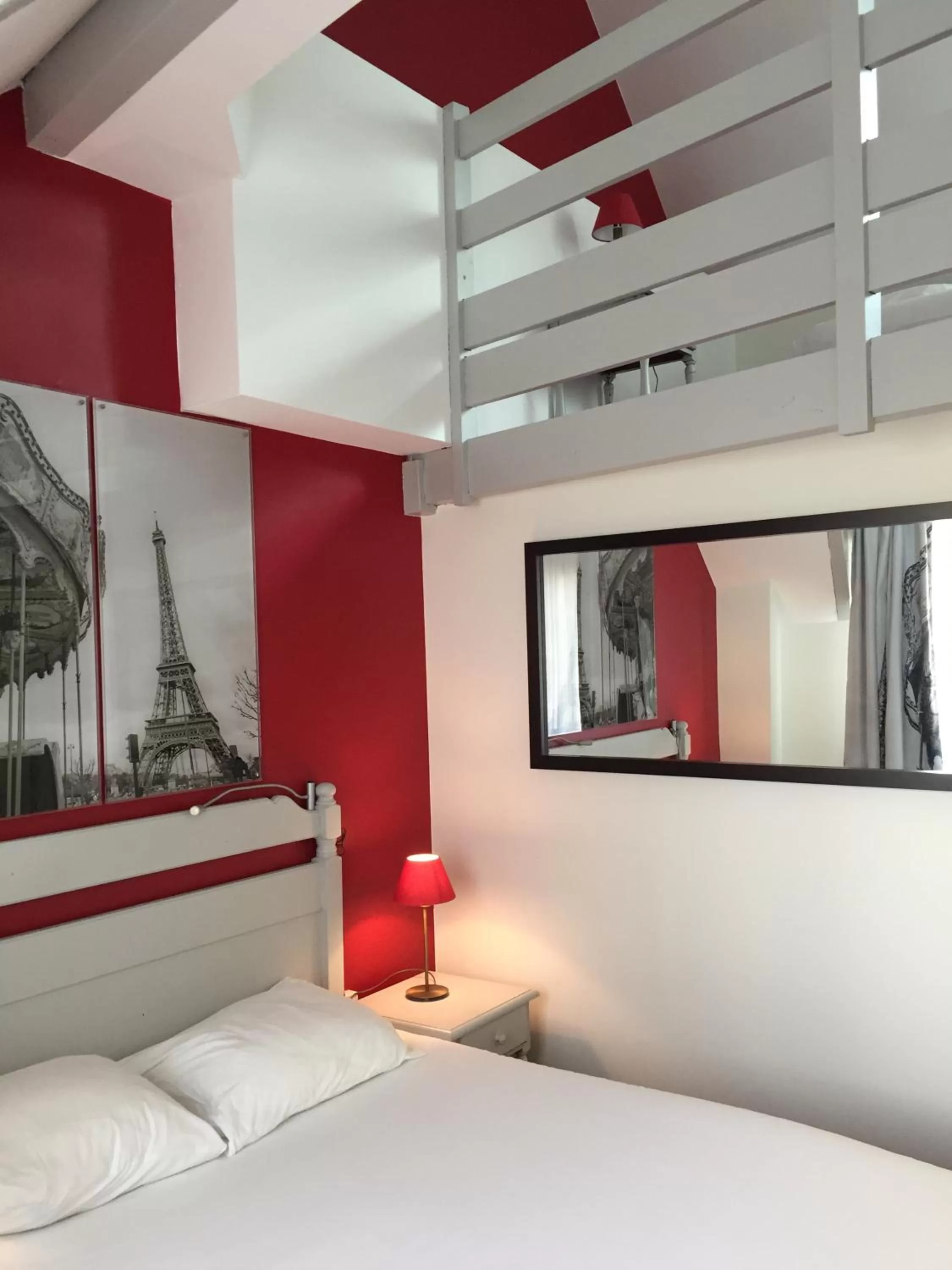 Photo of the whole room, Bed in Hotel Le Cardinal Rueil Centre