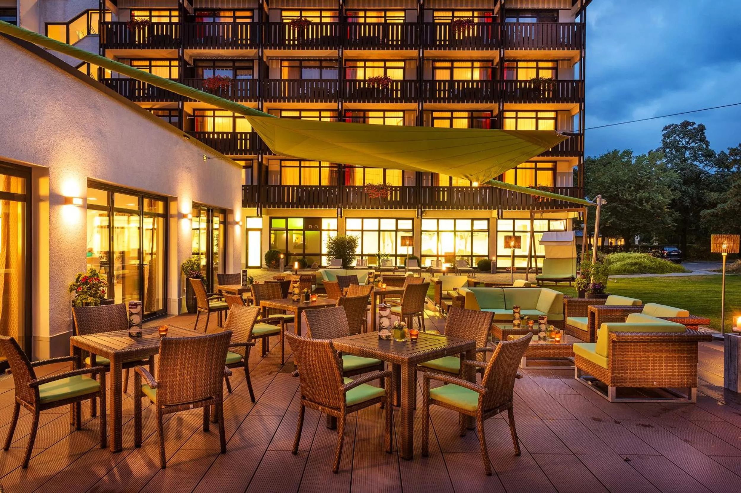 Balcony/Terrace in Johannesbad Hotel Königshof