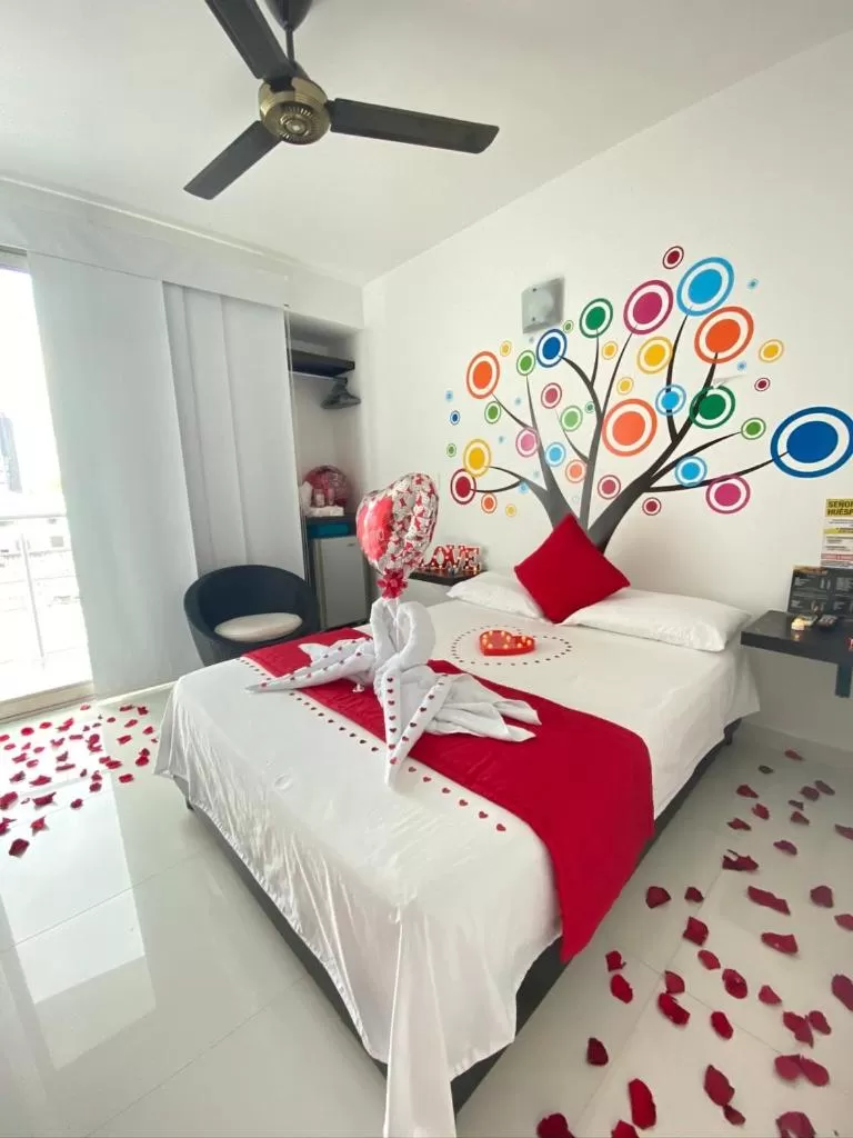 Decorative detail, Bed in Hotel Florida Sincelejo