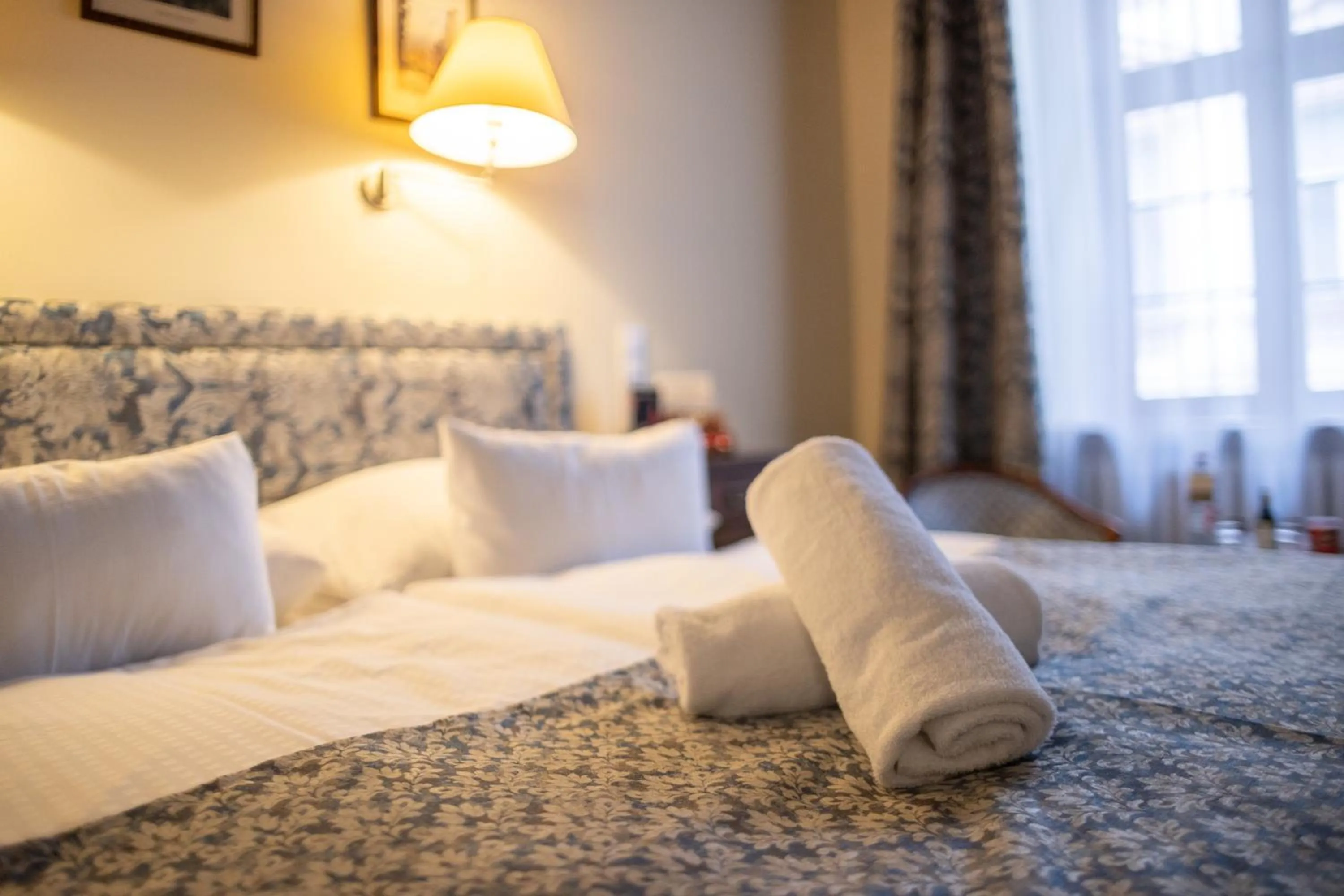 Bed in Hotel Elite Prague