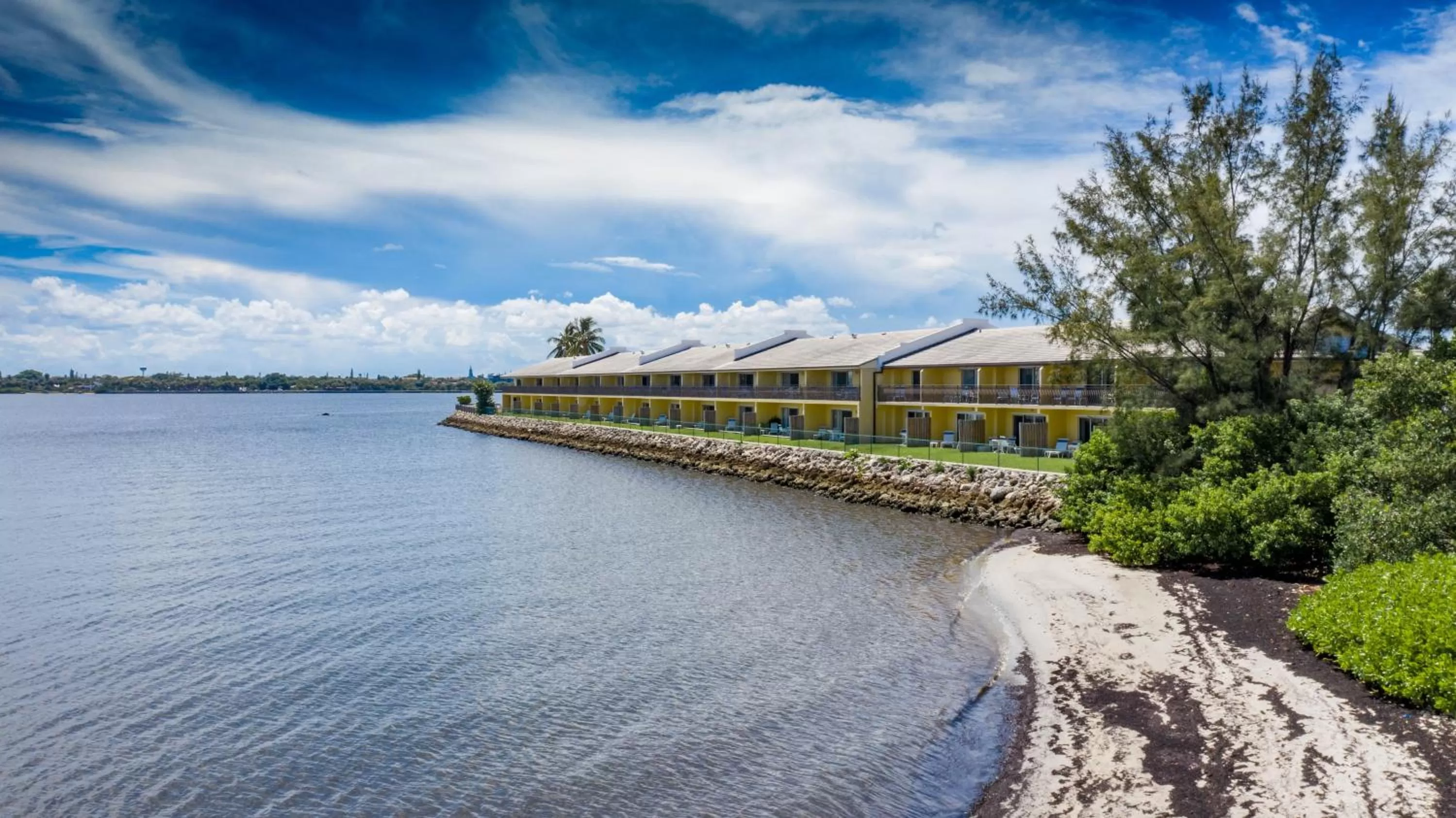 Natural landscape in Palm Beach Waterfront Condos - Full Kitchens!