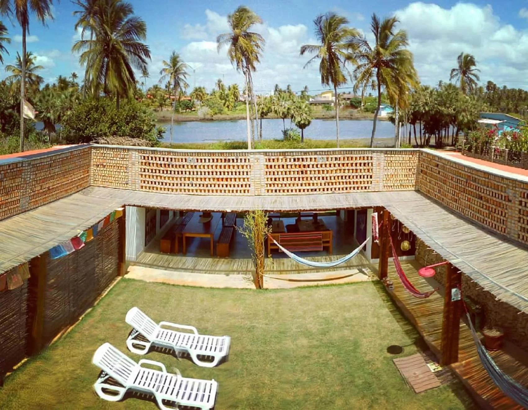 Garden, Pool View in Pousada Casa de João Kitehouse