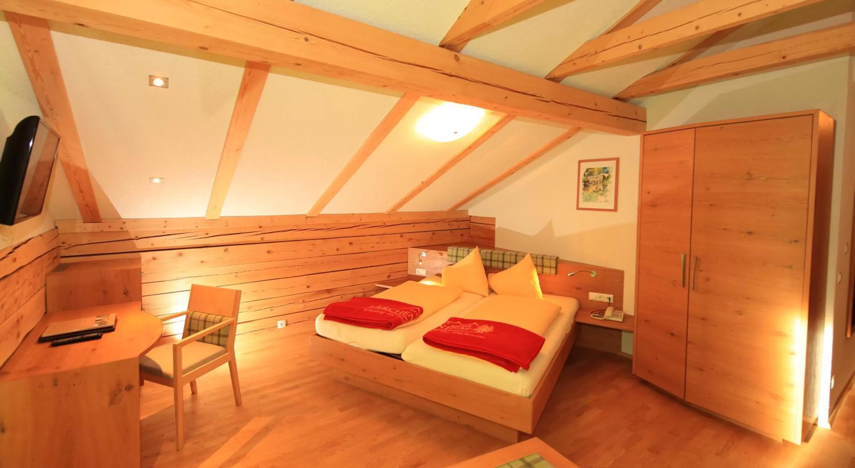 Bedroom, Bed in Naturhotel Lärchenhof