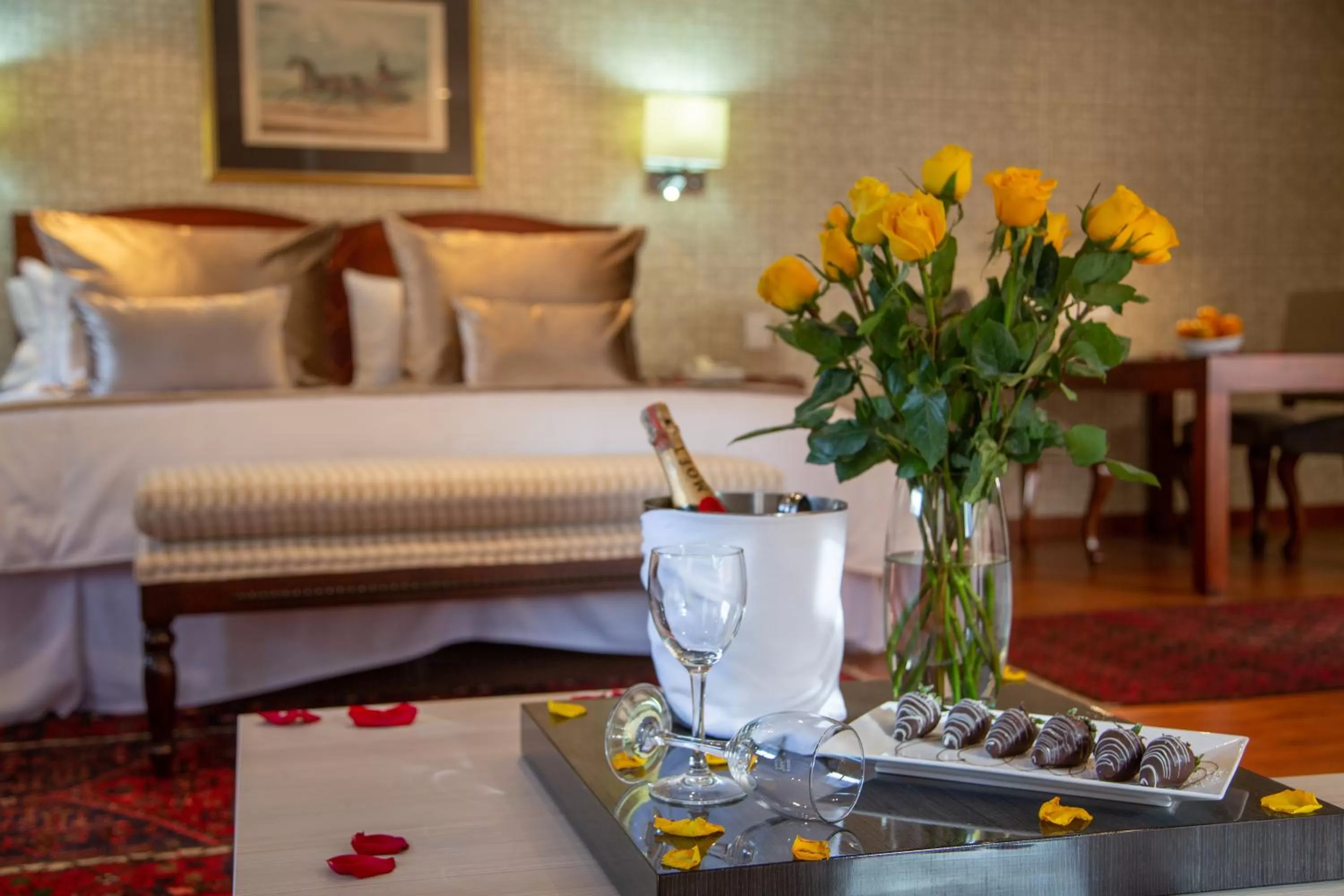 Food close-up, Bed in Hotel Portón de la Cabrera