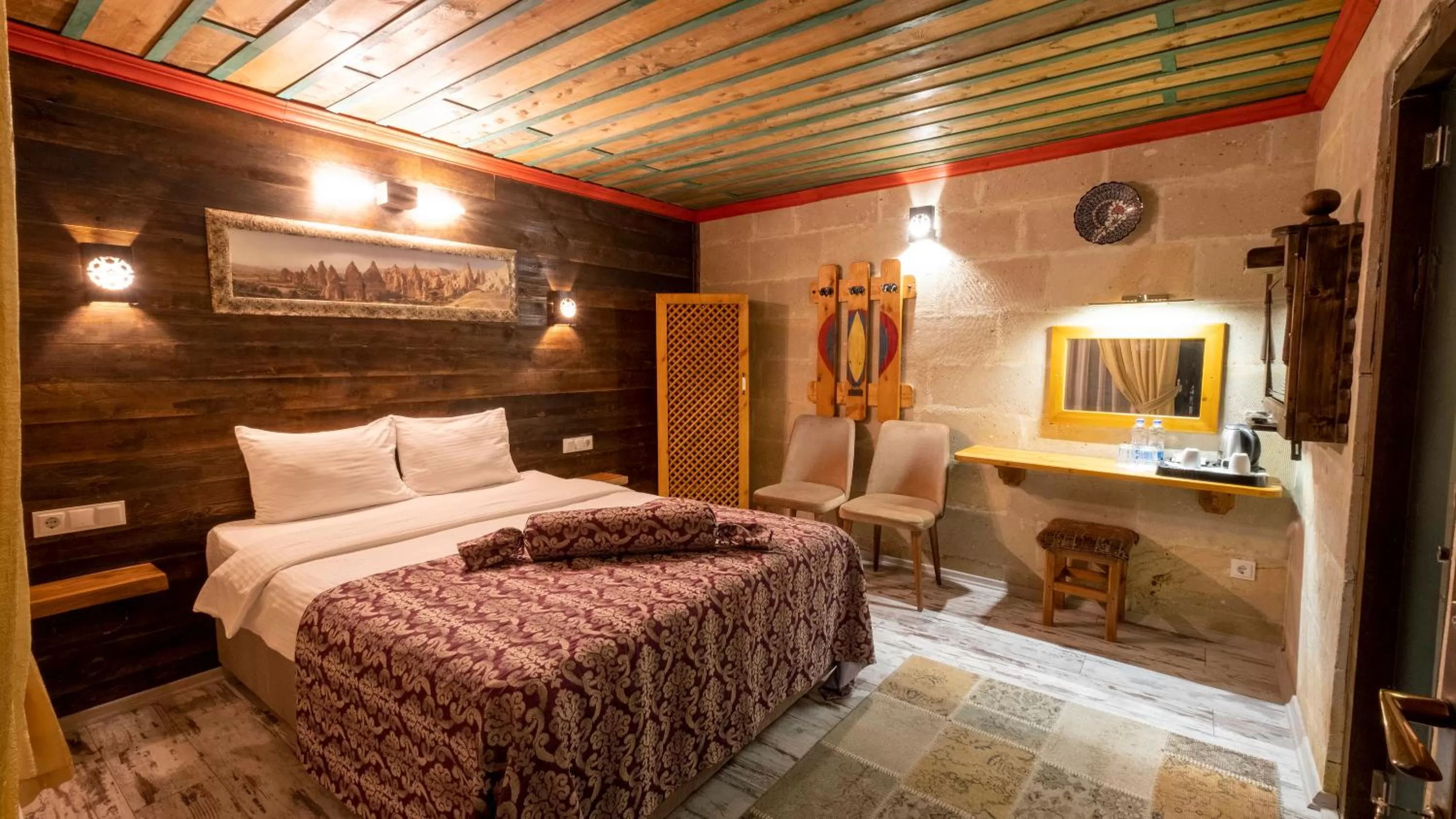 Photo of the whole room, Bed in In Stone House