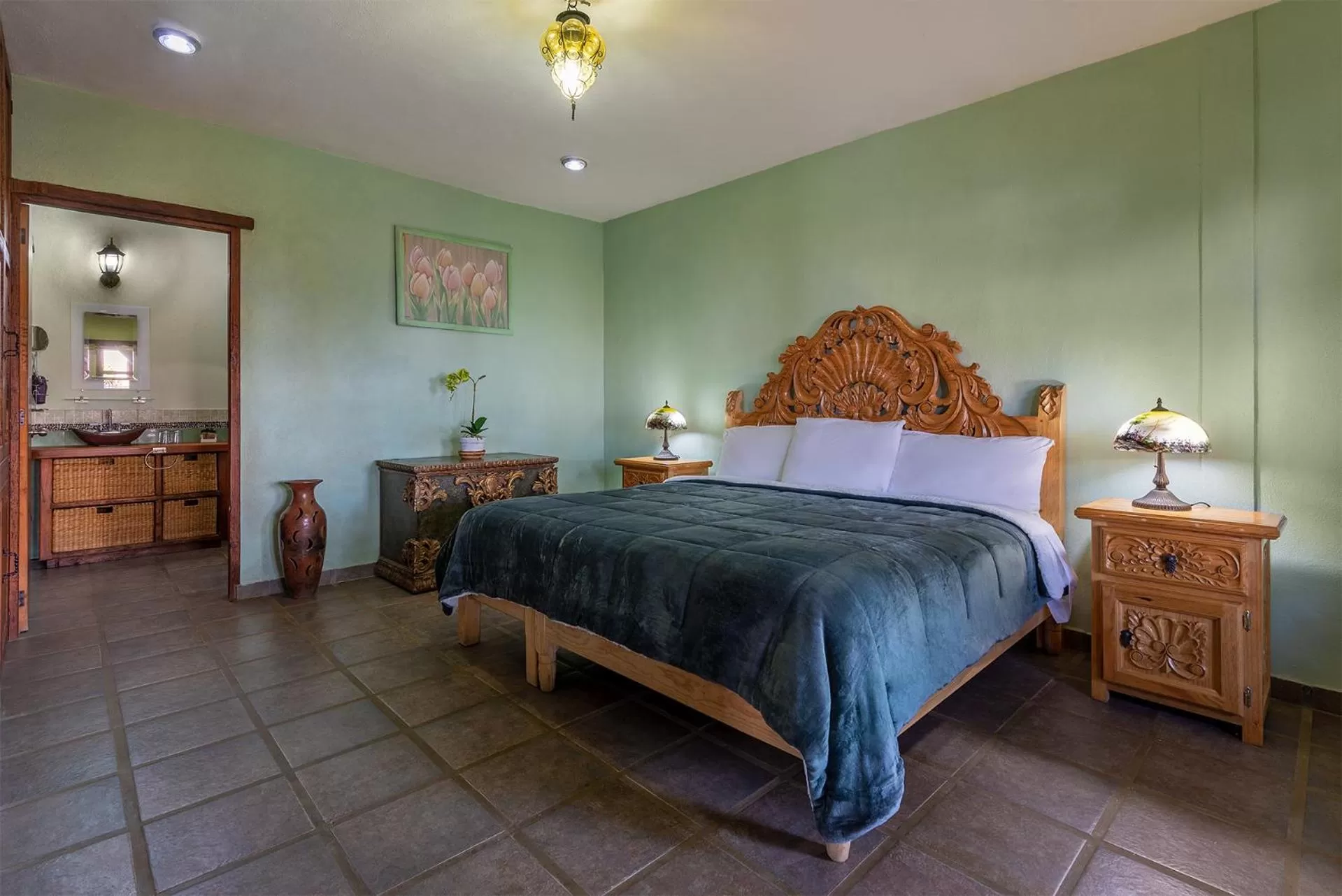 Bed in Eco Hotel Ixhi