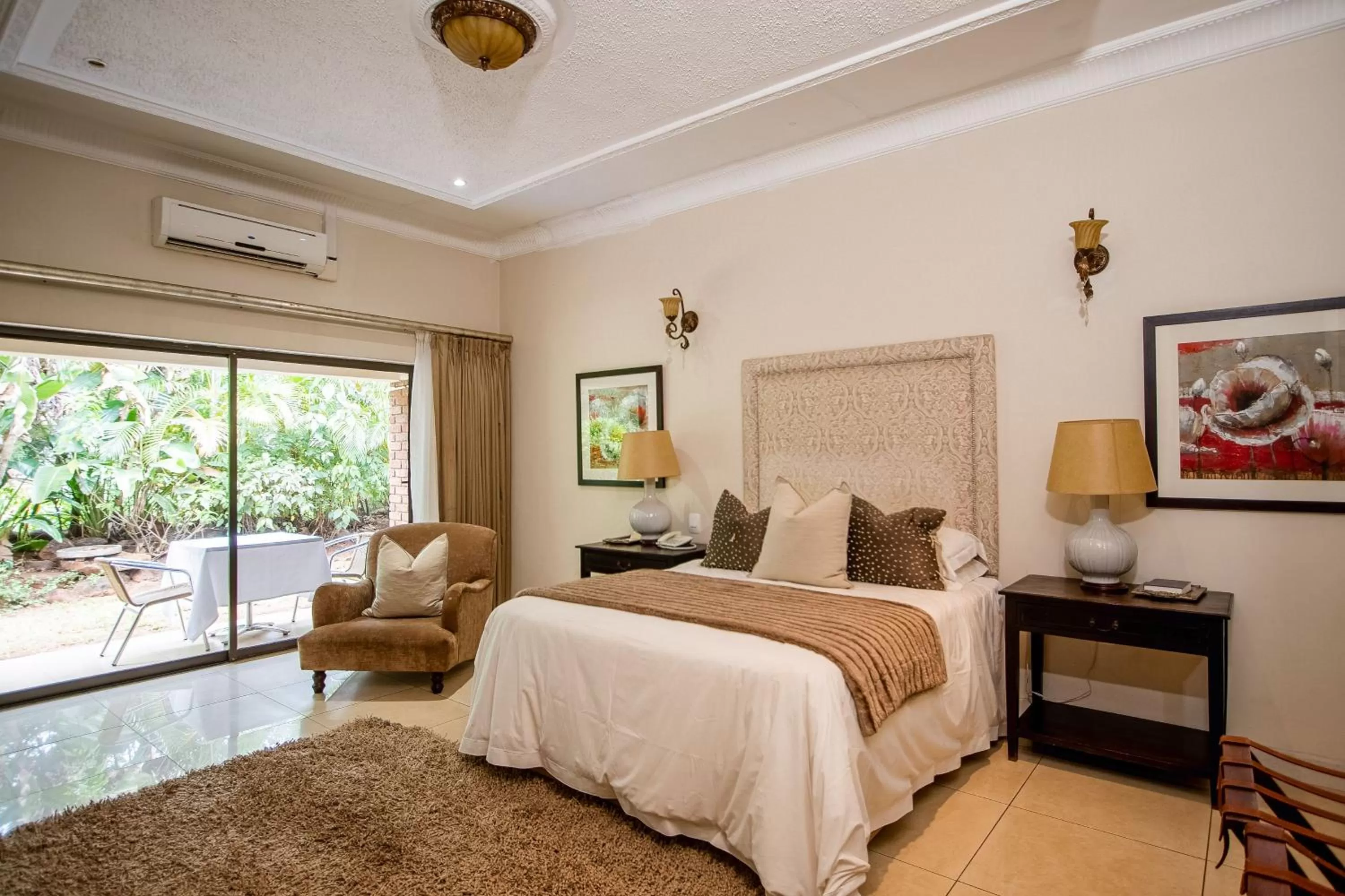 Bed in The Victoria Falls Deluxe Suites