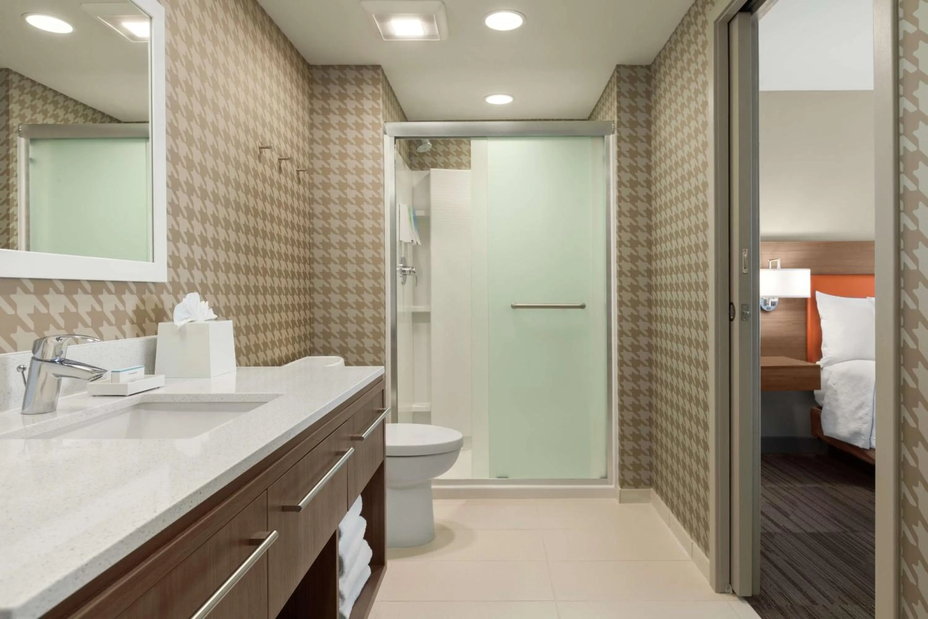 Bathroom in Home2 Suites By Hilton Sarasota Bradenton Airport