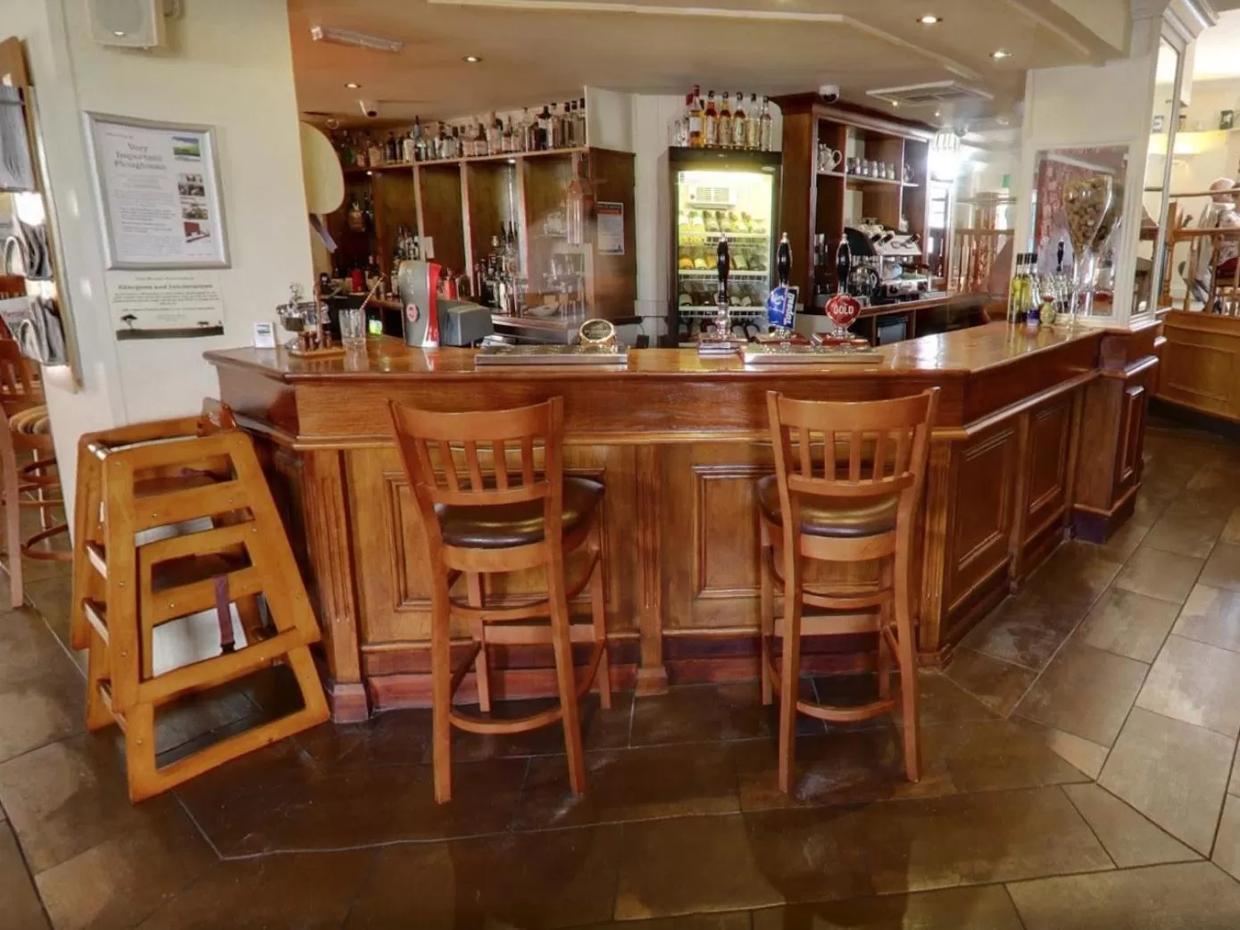 Dining area in The Railway Inn