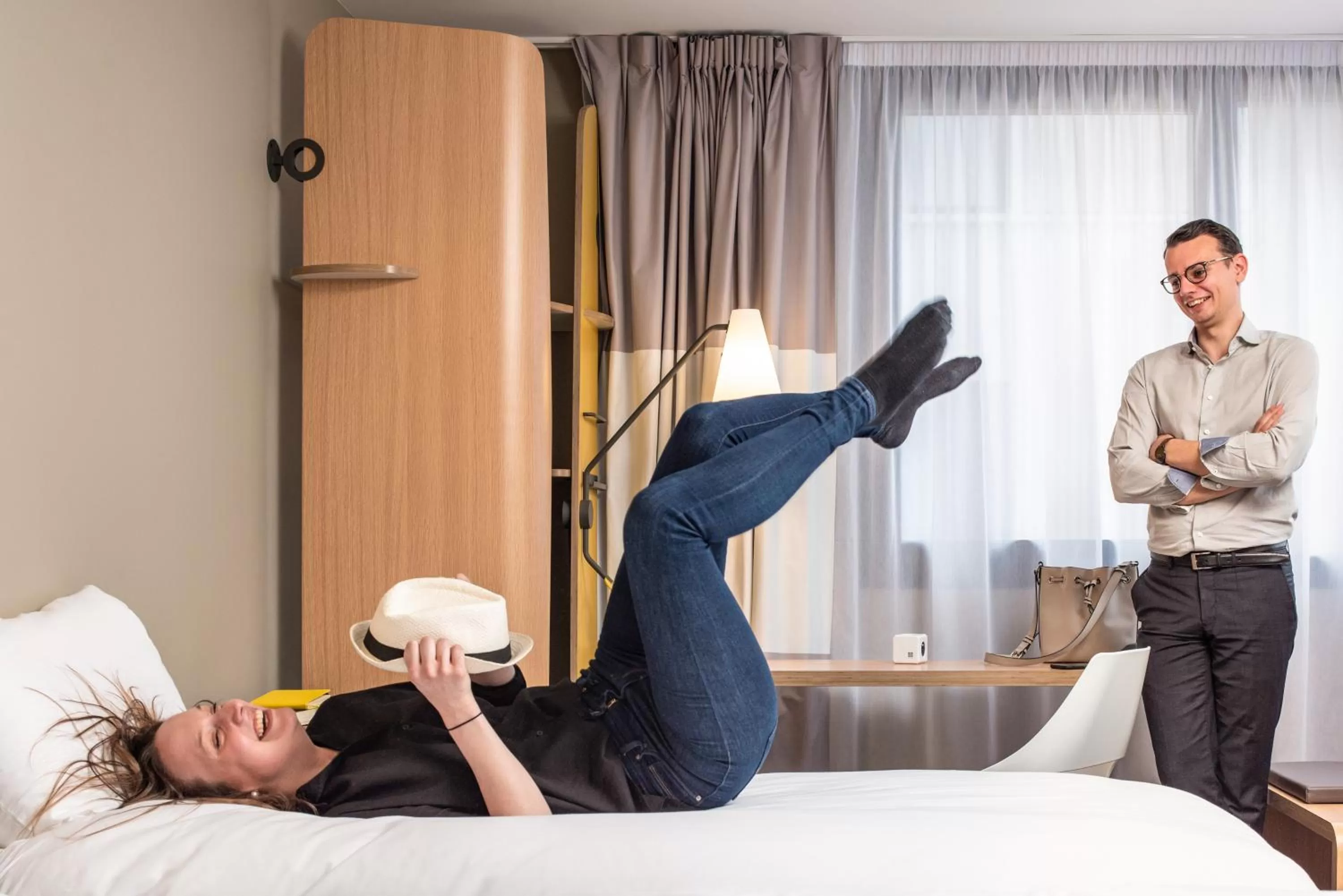 Bed in ibis Gonesse Le Bourget