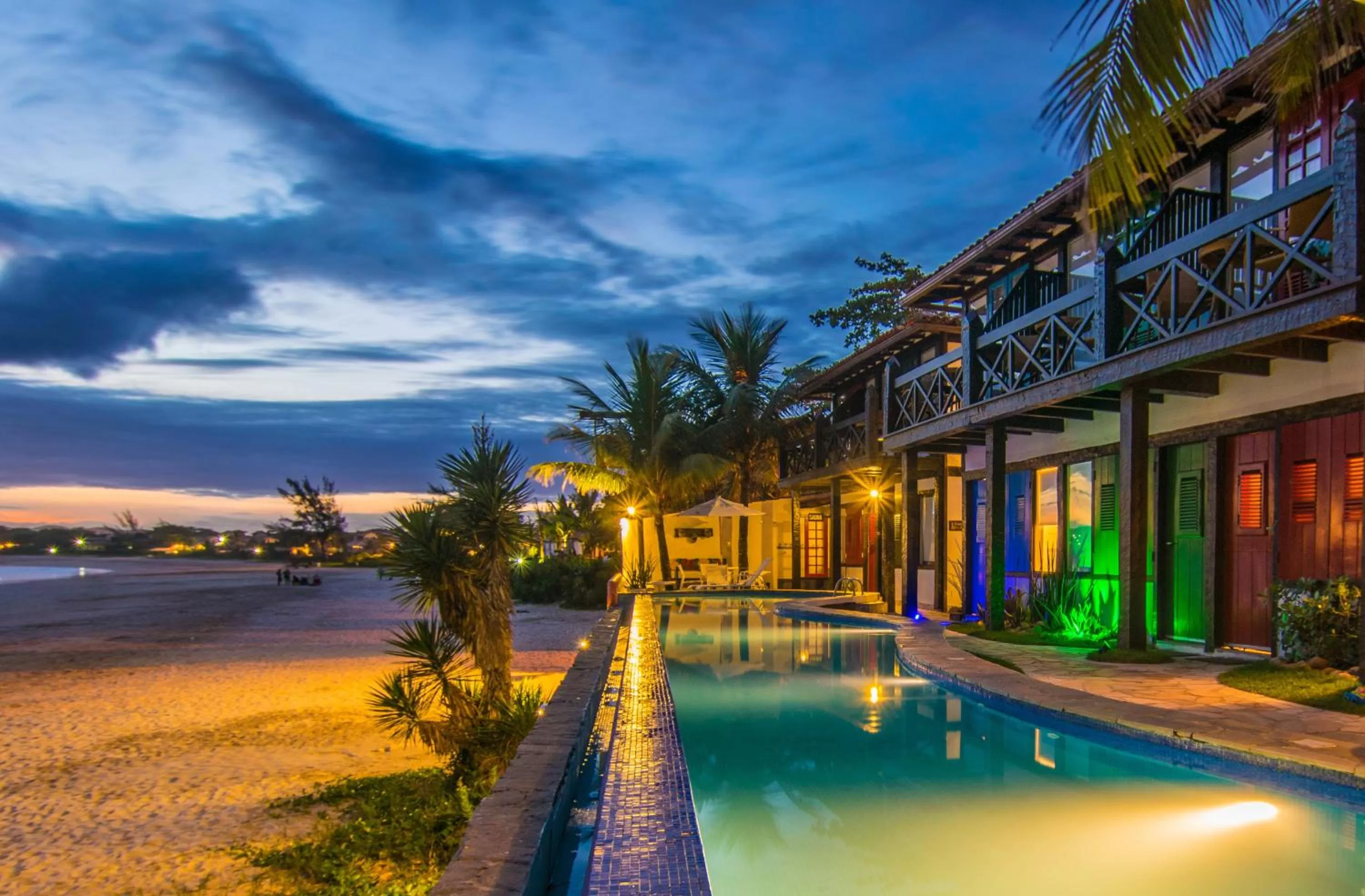 Swimming pool in Chez Pitu Praia Hotel