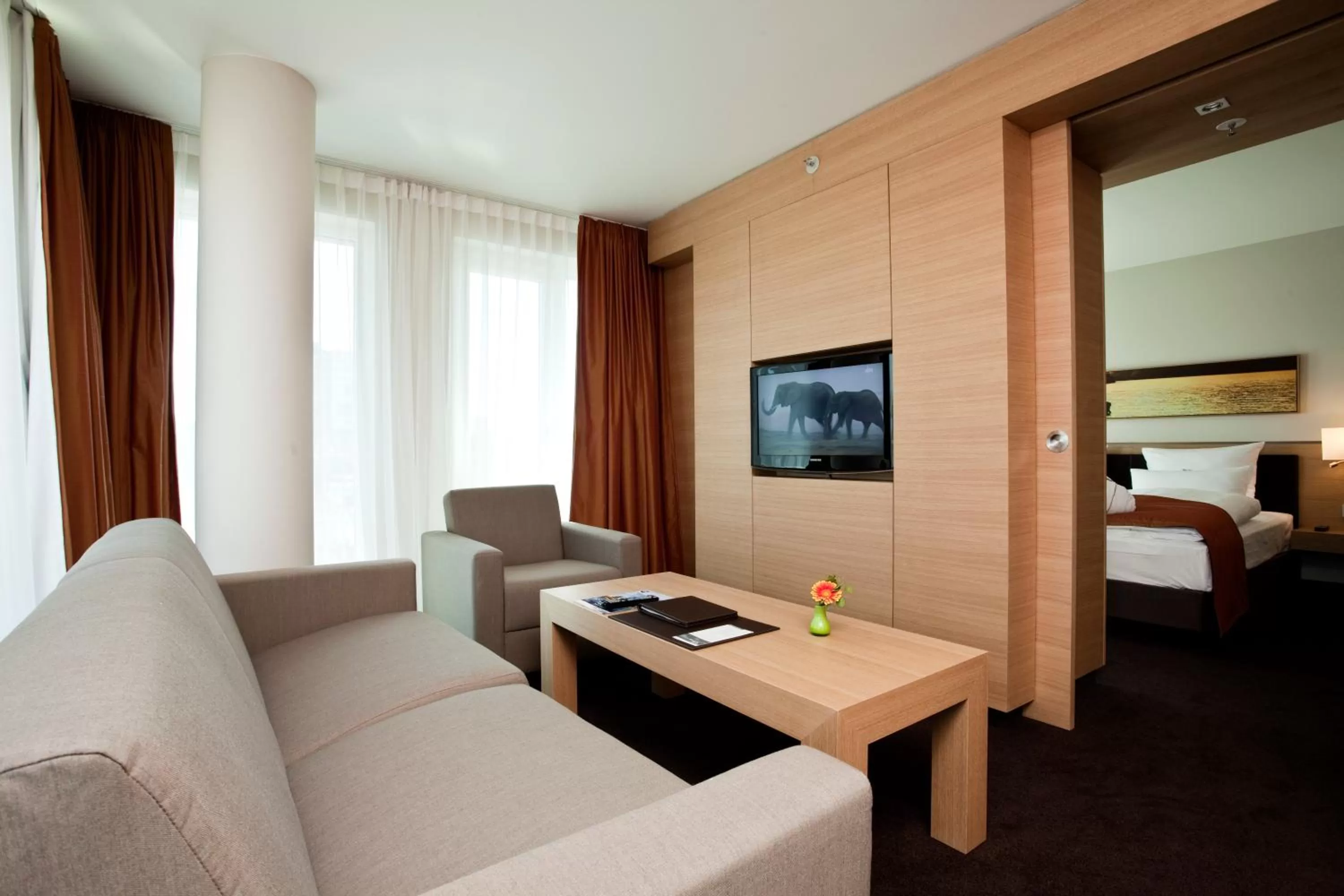 Photo of the whole room, Bed in ATLANTIC Hotel Kiel