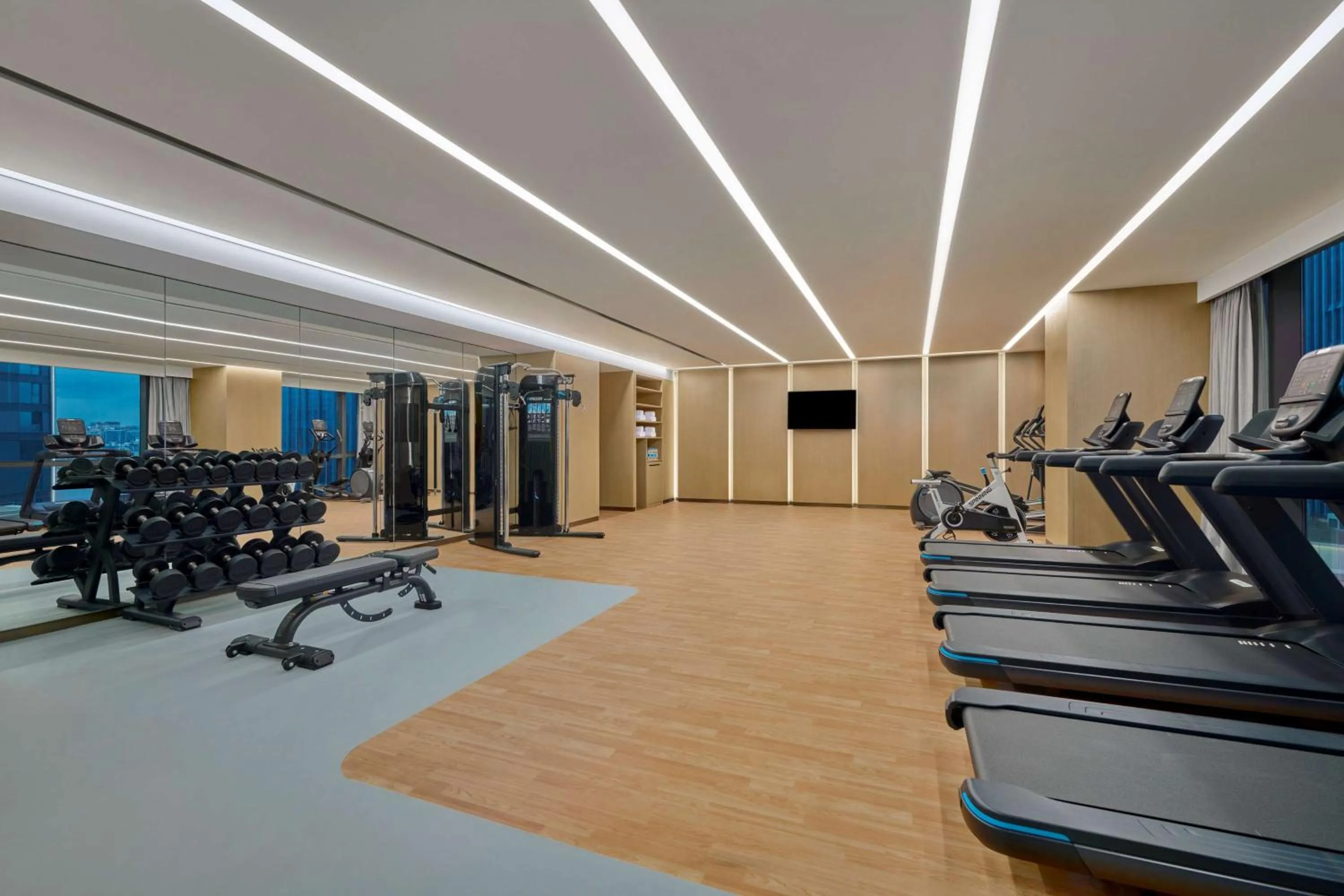 Fitness centre/facilities in Hilton Garden Inn Shenzhen Guangming