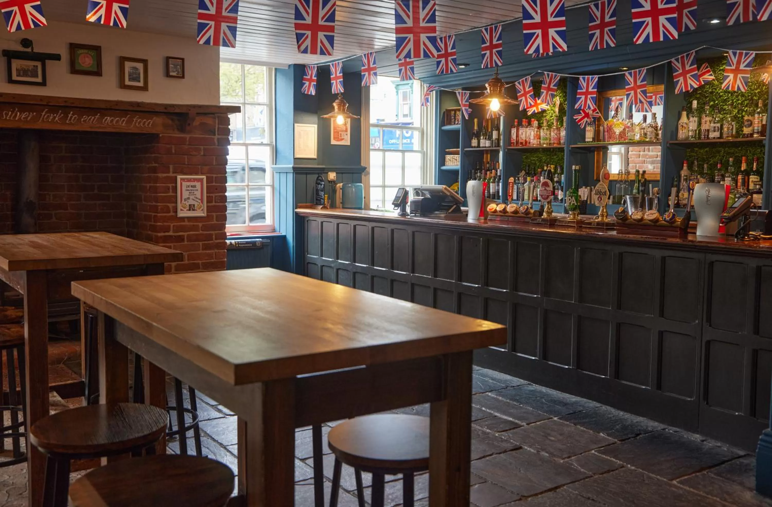 Lounge or bar in White Hart Hotel by Greene King Inns