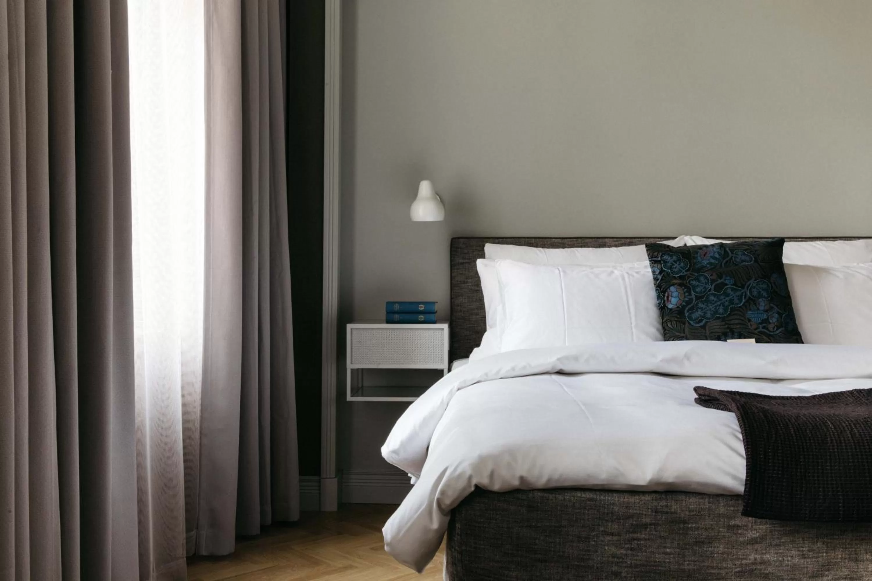 Decorative detail, Bed in Hotel St. George Helsinki