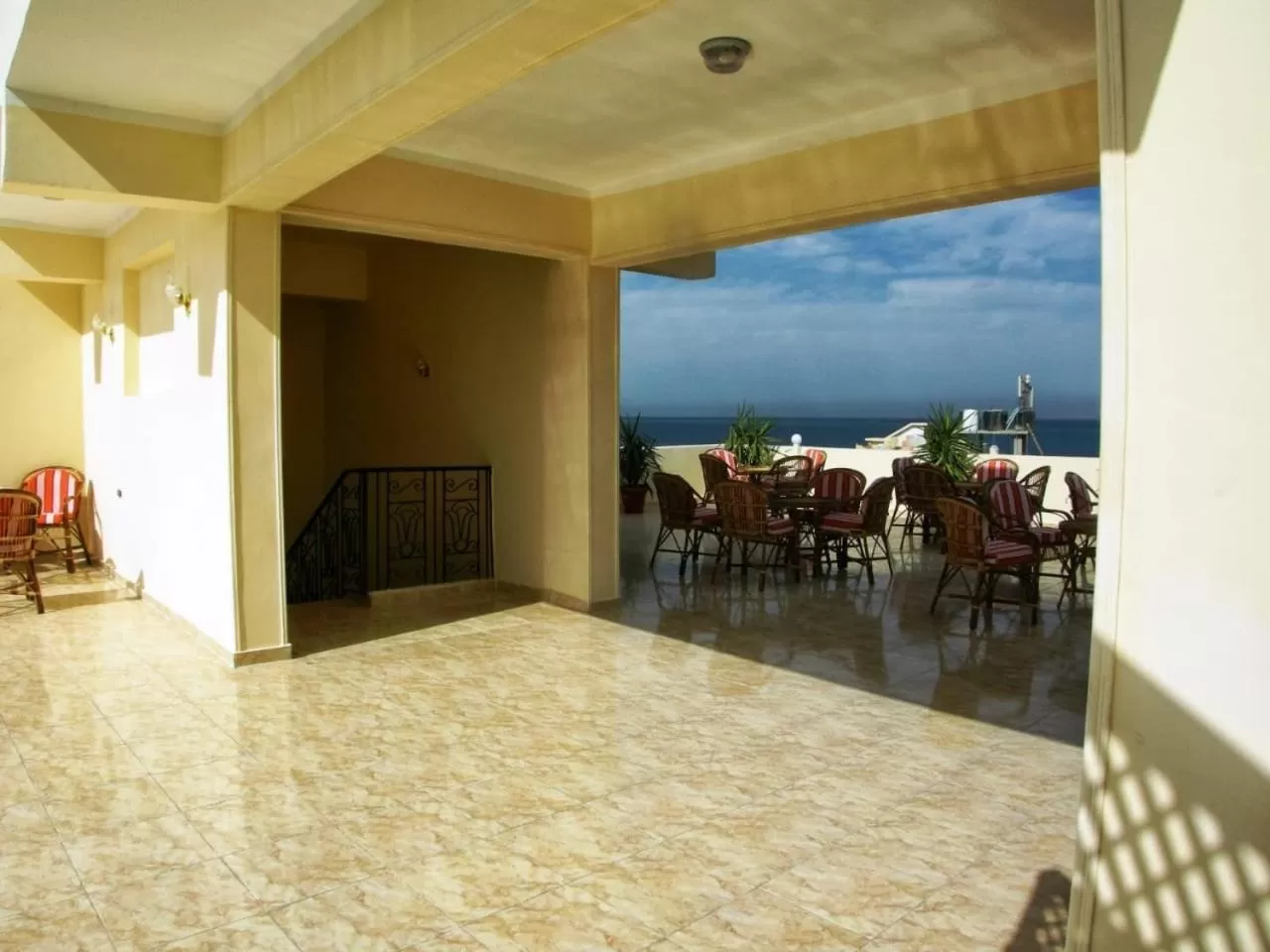 Patio in Luxor Hotel Hurghada