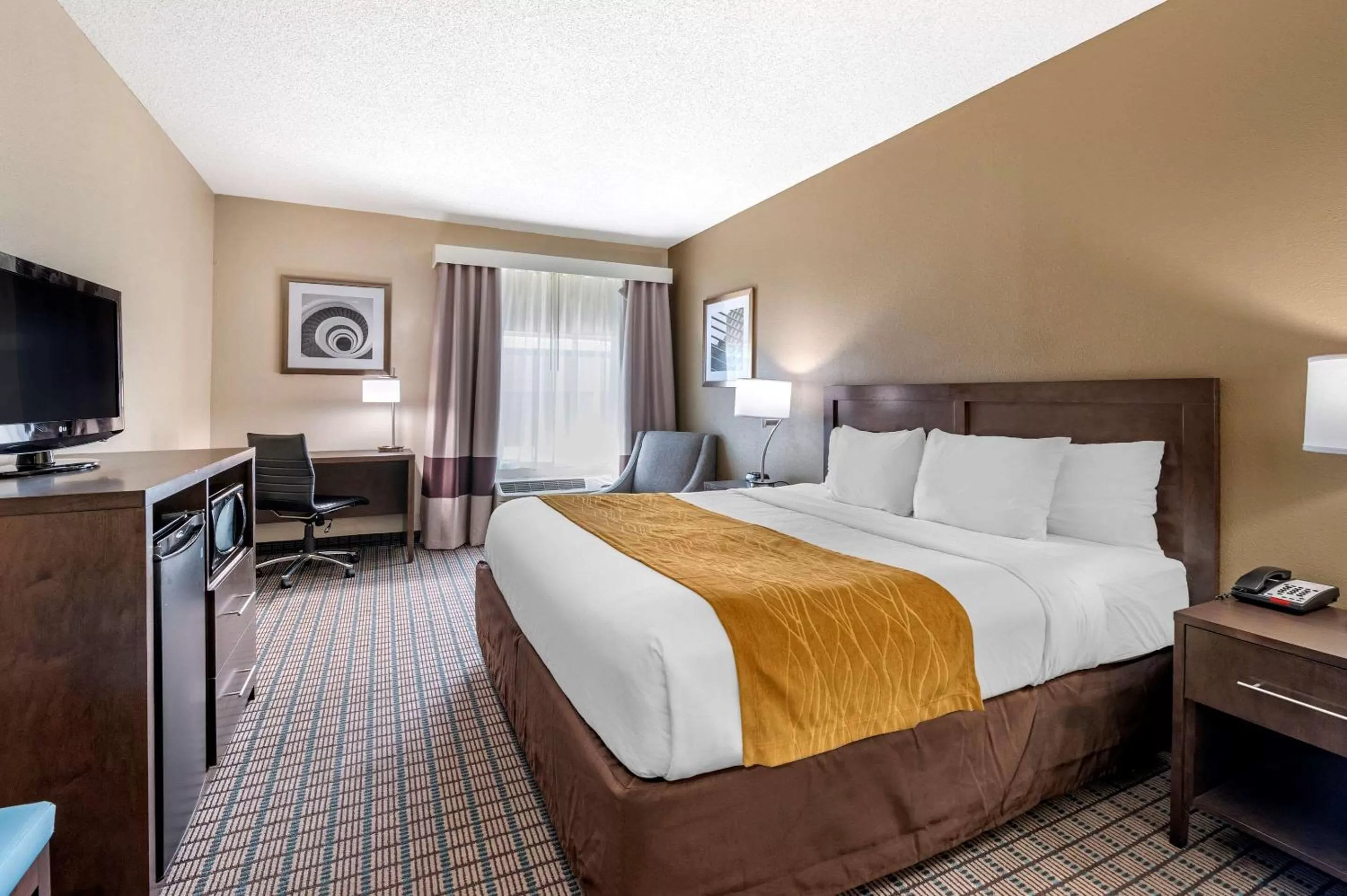 Photo of the whole room, Bed in Comfort Inn & Suites Cincinnati Uptown Clifton