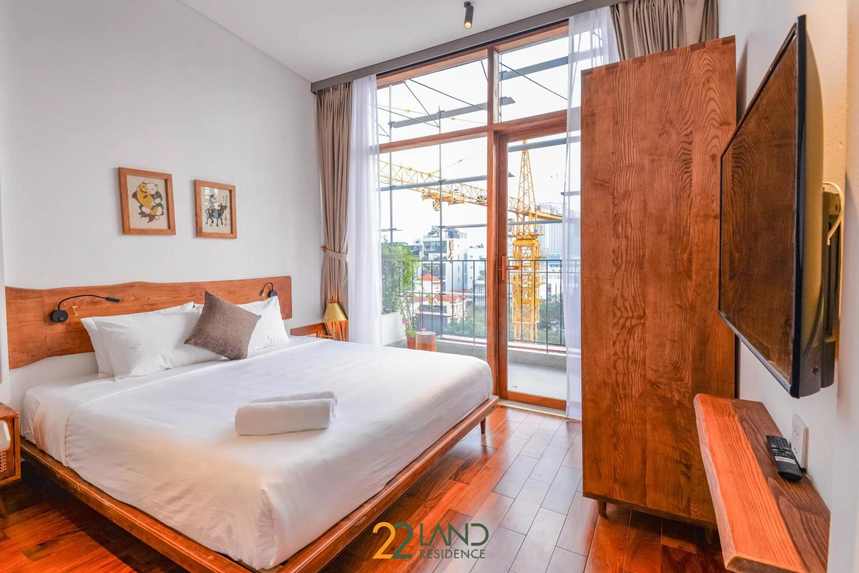 Communal lounge/ TV room, Bed in 22Land Hotel & Residence