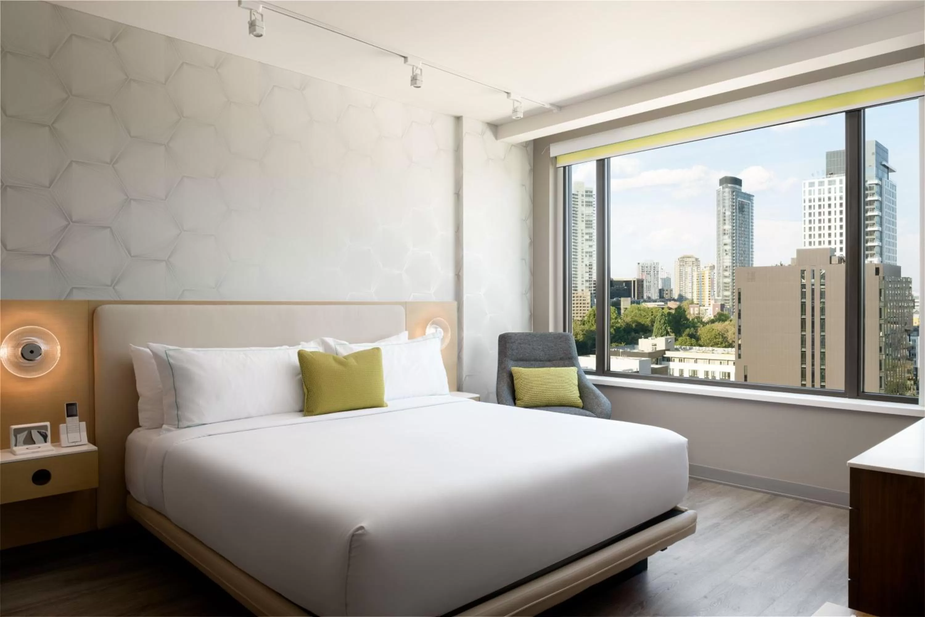 Bedroom, Bed in Astra Hotel, Seattle, a Tribute Portfolio Hotel