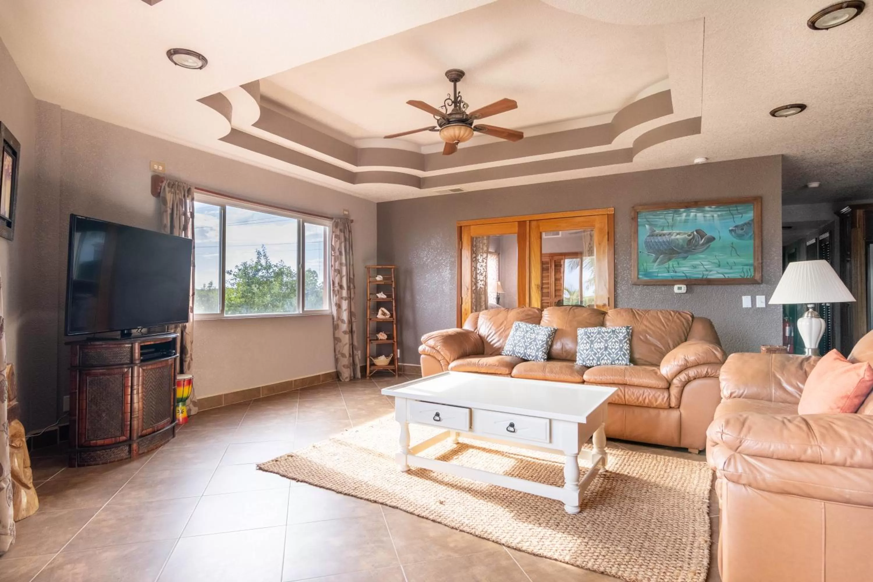 Living room in Lighthouse Beach Villas