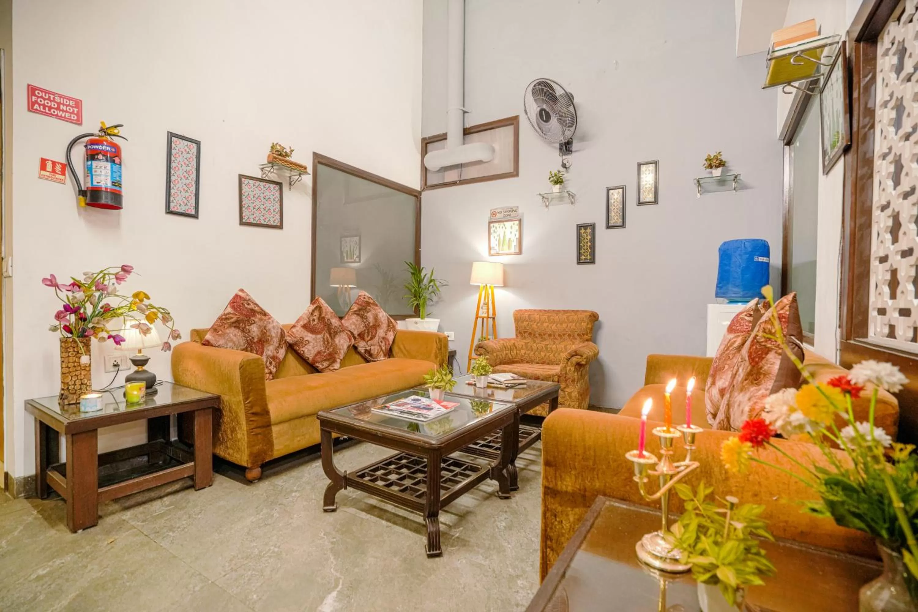 Seating area in Hotel Seven- Center of City Chandigarh