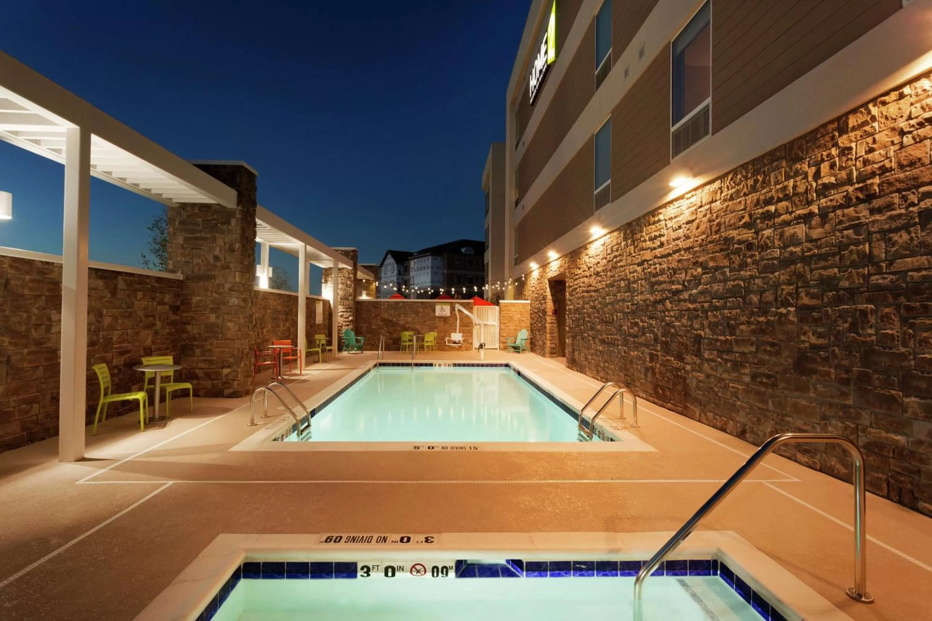 Pool view in Home2 Suites by Hilton Midland
